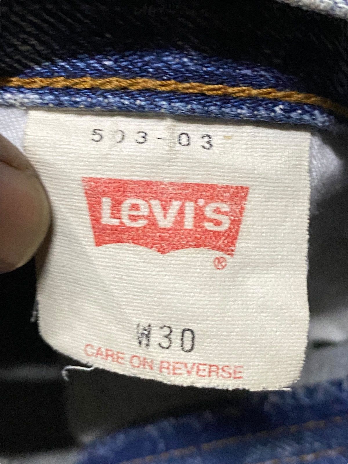 Levi's Vintage Levis 503 Japan Faded Wash Distressed Baggy Jeans Size US 30 / EU 46 - 16 Thumbnail