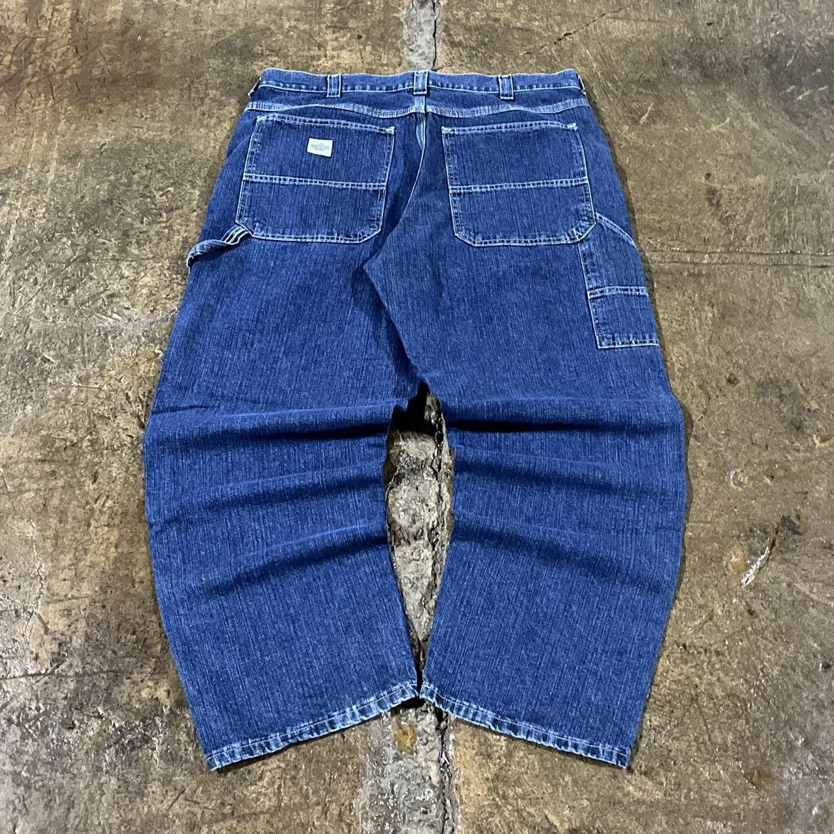 Carhartt × Lee × Vintage Crazy Carhartt Style Lee Carpenter Jeans Wide Leg Workwear Size US 38 / EU 54 - 1 Thumbnail
