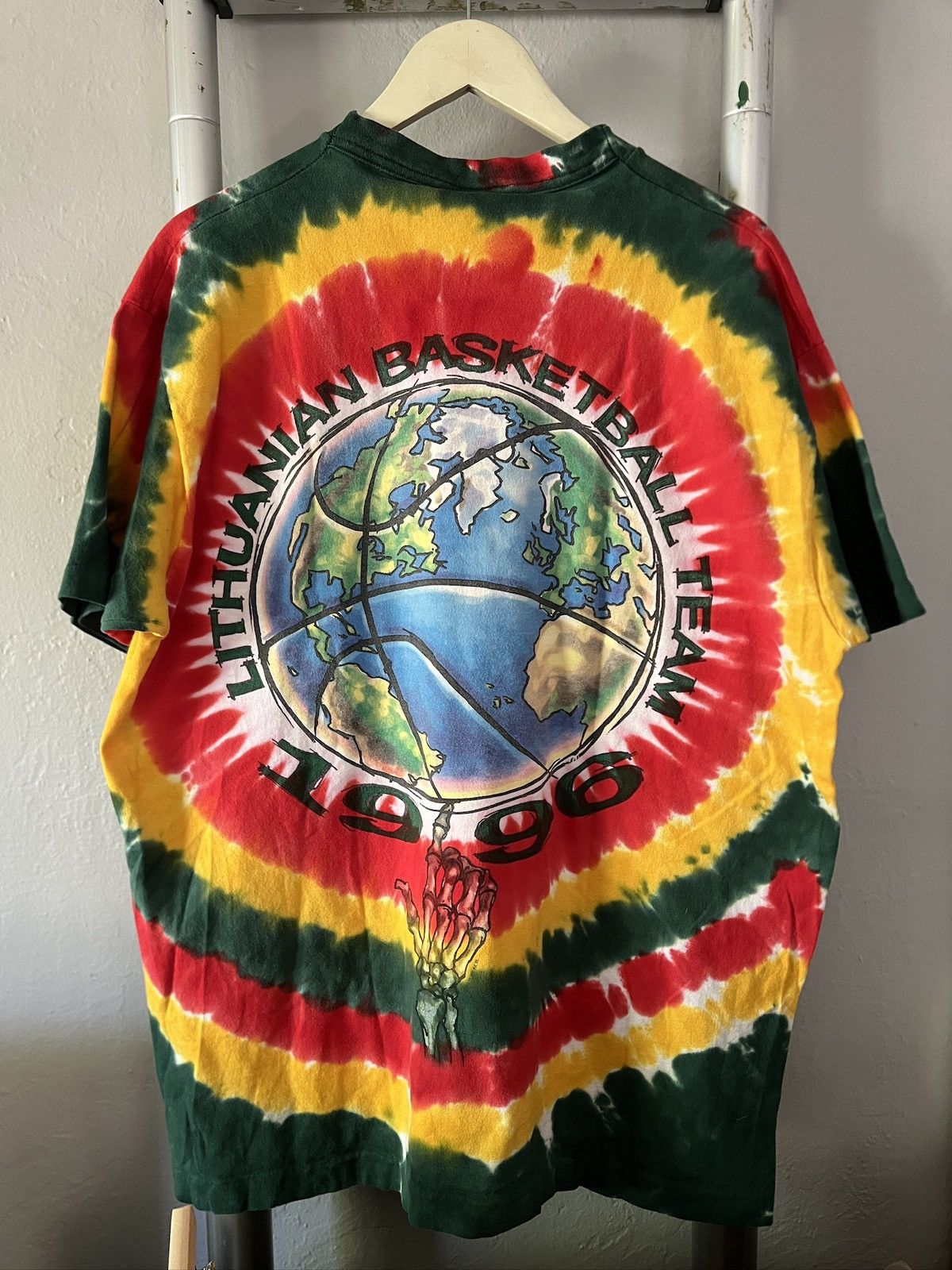 Grateful Dead Vintage 1996 Grateful Dead Liquid Blue Lithuania Tee Size US XL / EU 56 / 4 - 3 Thumbnail