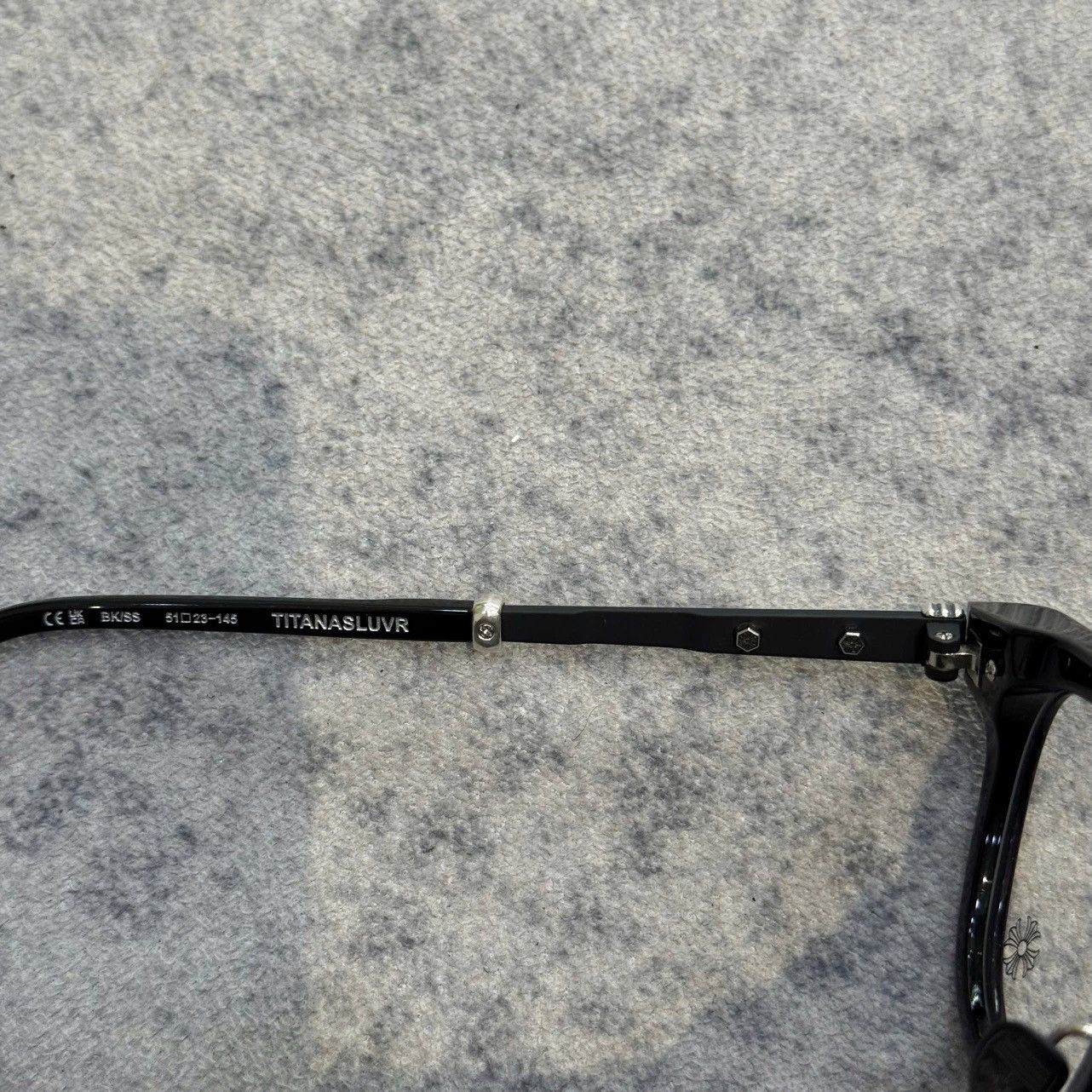 Chrome Hearts CHROME HEARTS TITANASLUVR BLACK/SHINY SILVER Size ONE SIZE - 4 Thumbnail
