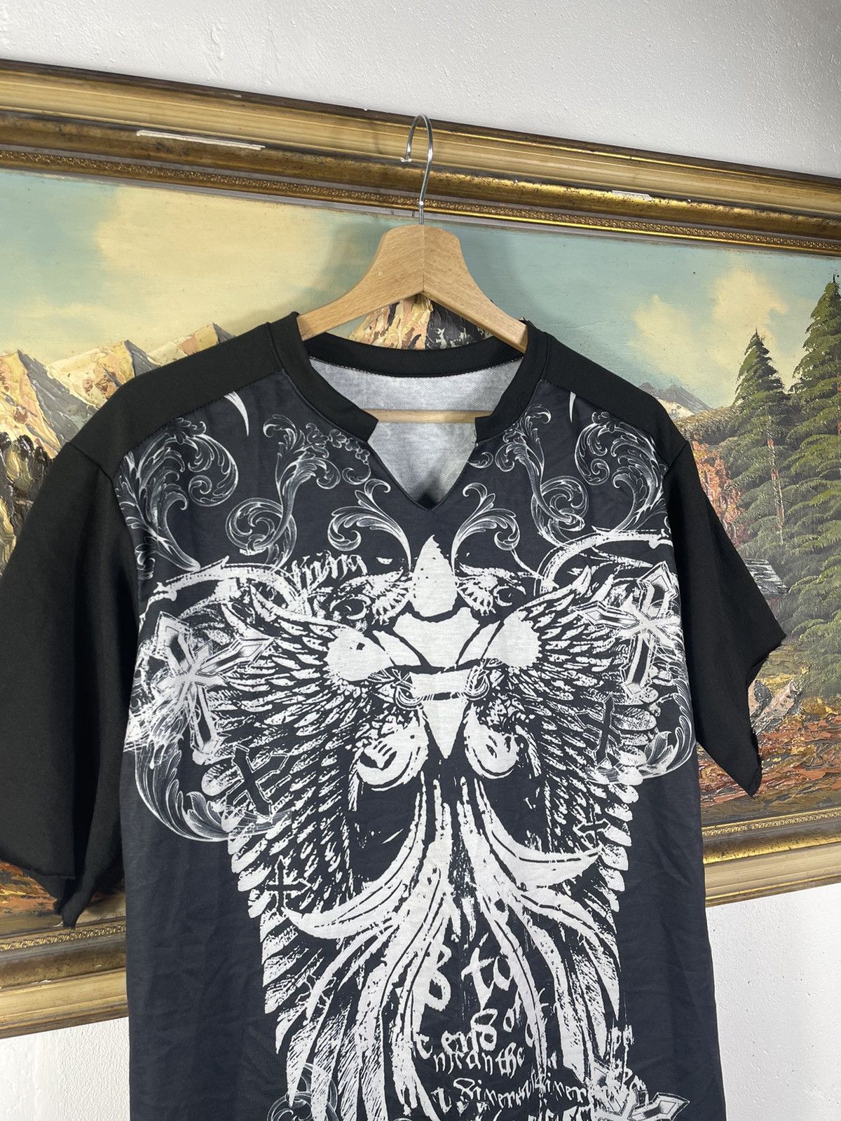 Affliction Black vintage retro y2k 00s tees t shirt big graphic print Size US S / EU 44-46 / 1 - 4 Thumbnail