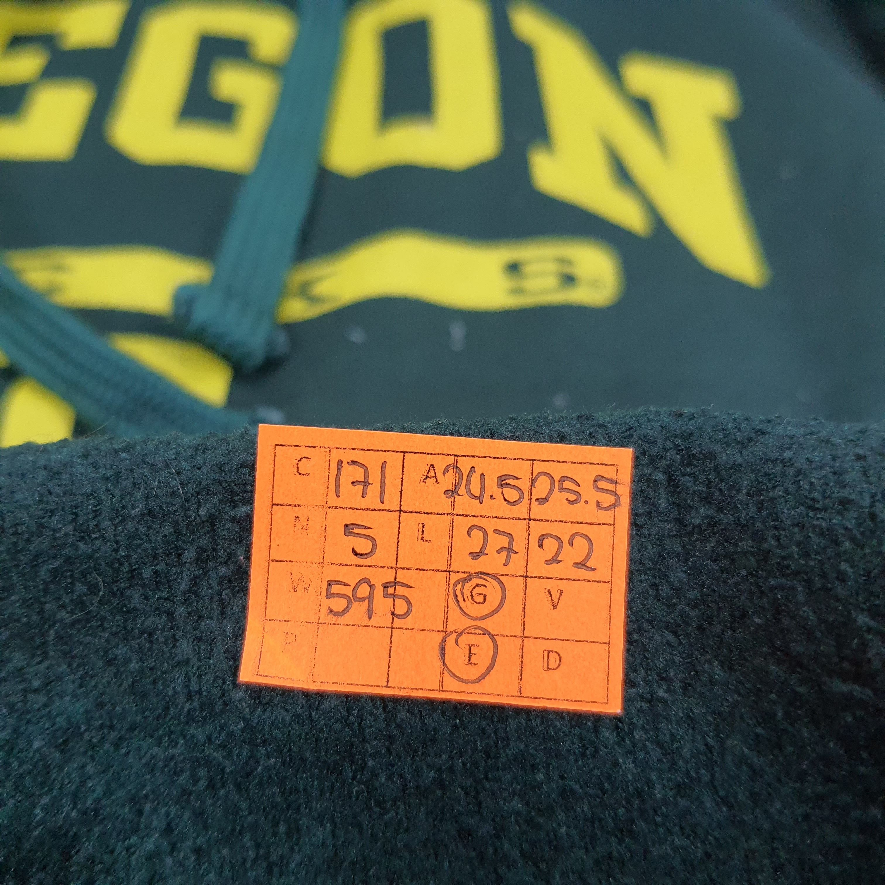 NFL × Vintage Vintage OVB OREGON Duck College Football Team Hoodies Size US L / EU 52-54 / 3 - 7 Thumbnail