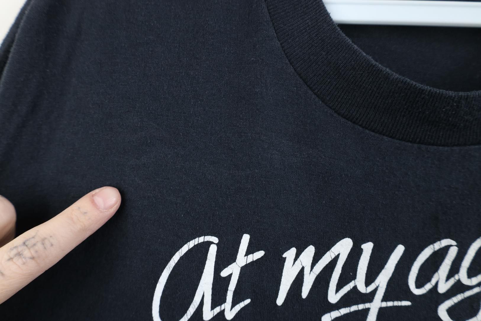 Vintage Vintage 80s At My Age That Doesn't Hurt Doesn't Work T-Shirt Size US L / EU 52-54 / 3 - 5 Thumbnail