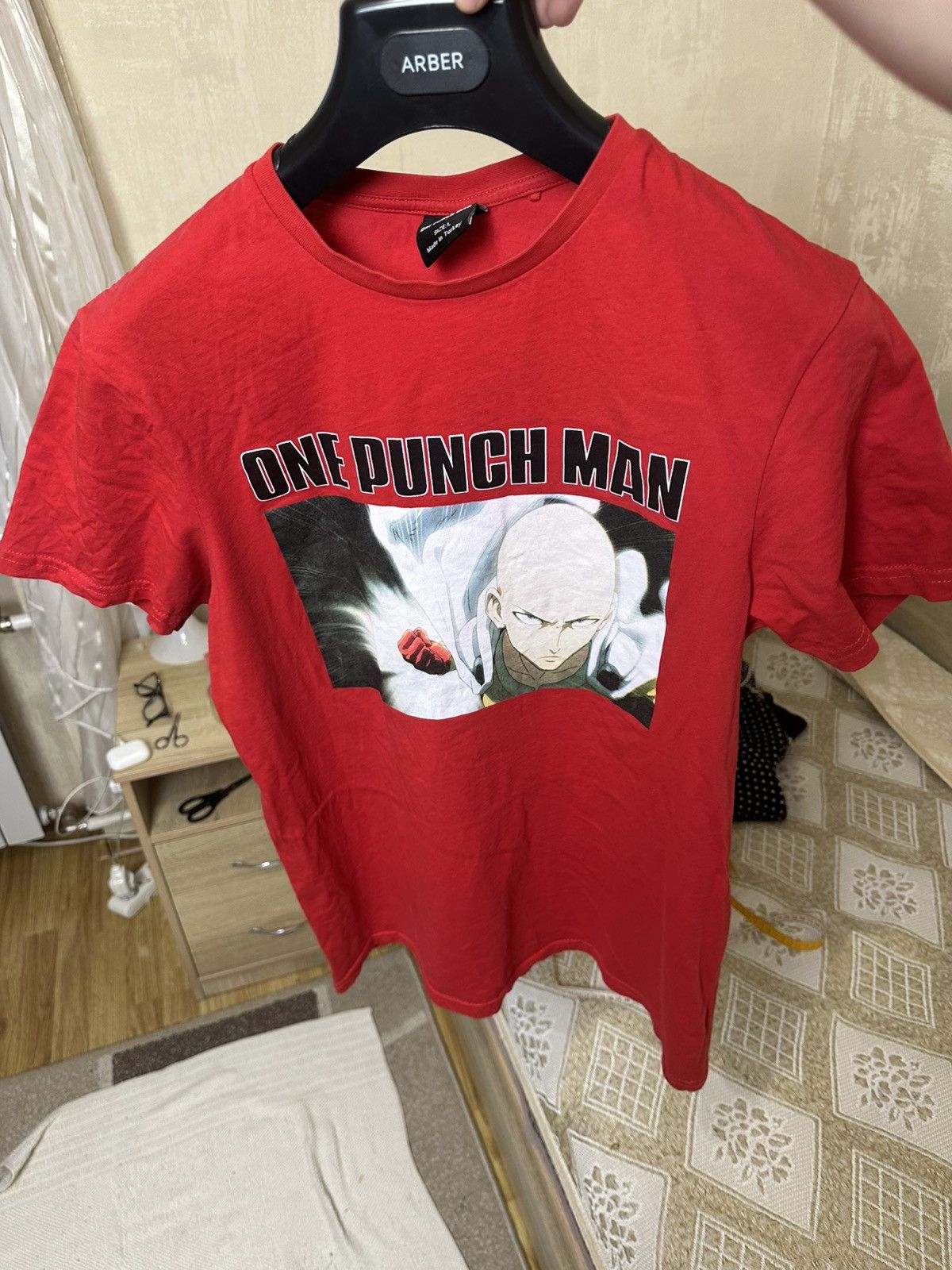 Anime 🔥 One Punch Man Anime Japan T Shirt Manga Naruto Evangelion Size US L / EU 52-54 / 3 - 6 Thumbnail