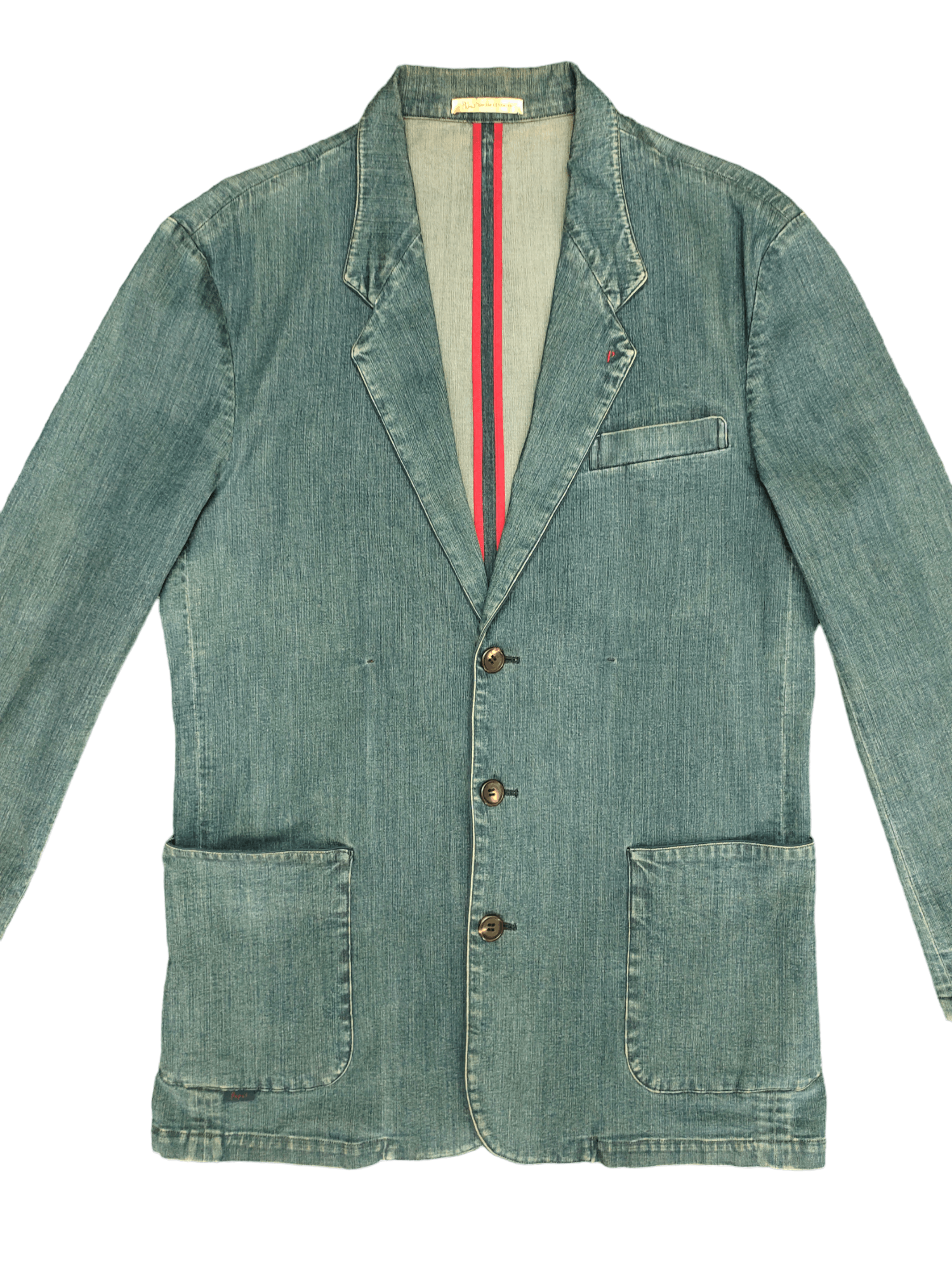 If Six Was Nine Papas Mademoiselle Non Non Button Denim Jacket Sample Size US M / EU 48-50 / 2 - 2 Thumbnail