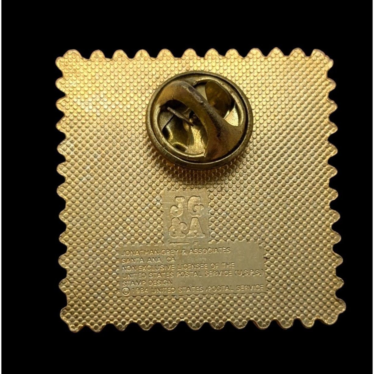 Other Vintage 1984 USPS Yellow Ladys Slipper 20¢ Stamp Lapel Pin B Size ONE SIZE - 3 Thumbnail