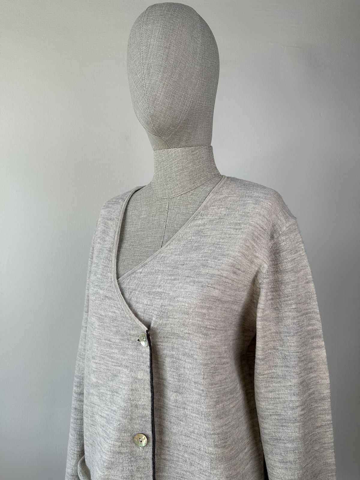 Gudrun Sjoden GUDRUN SJODEN 100% Wool Cardigan Sweater Size L / US 10 / IT 46 - 6 Thumbnail