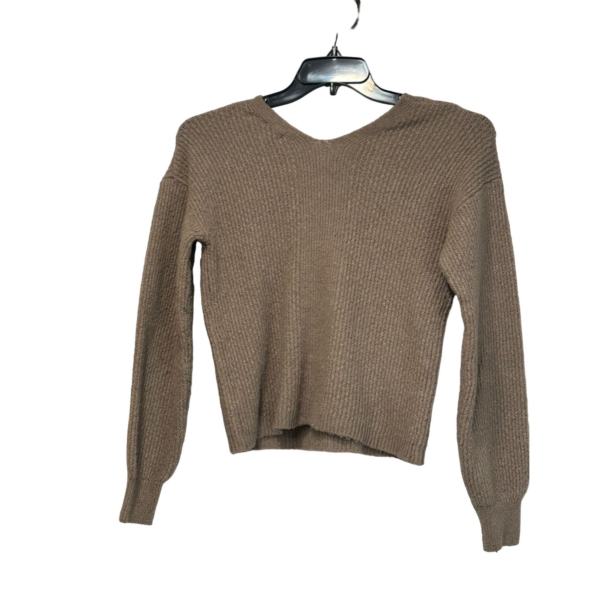Other Pink Rose Junior’s V-neck Cropped Sweater, Natural, Sz.XS Size XS / US 0-2 / IT 36-38 - 10 Thumbnail