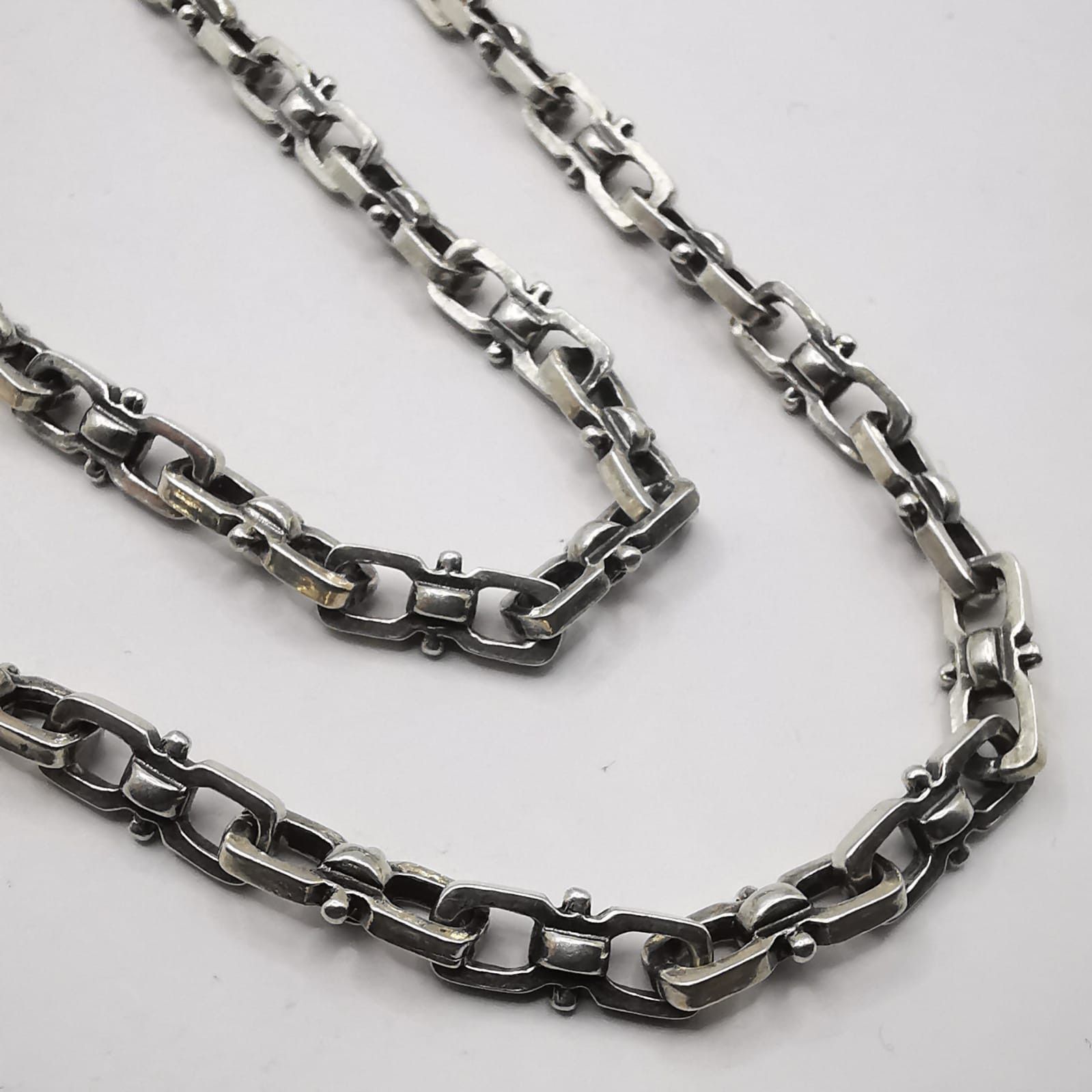 Sterling Silver Vintage Chain, 925 Sterling Silver, Signed 25.99g Size ONE SIZE - 5 Thumbnail