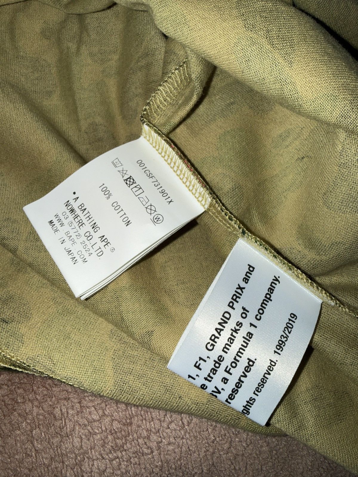 Bape BAPE x F1 Shark Tee Size US M / EU 48-50 / 2 - 5 Thumbnail