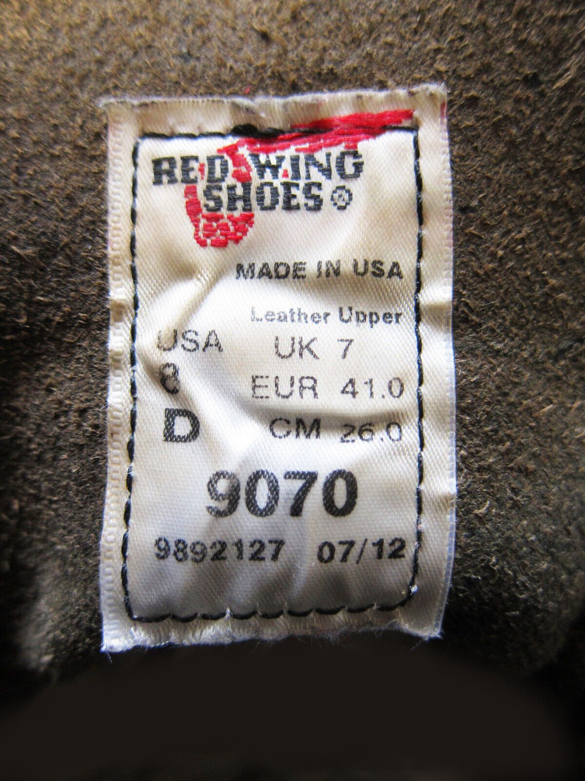 Red Wing RED WING 9070 Black Round Toe Leather Boots (US 8D) Size US 8 / EU 41 - 5 Thumbnail