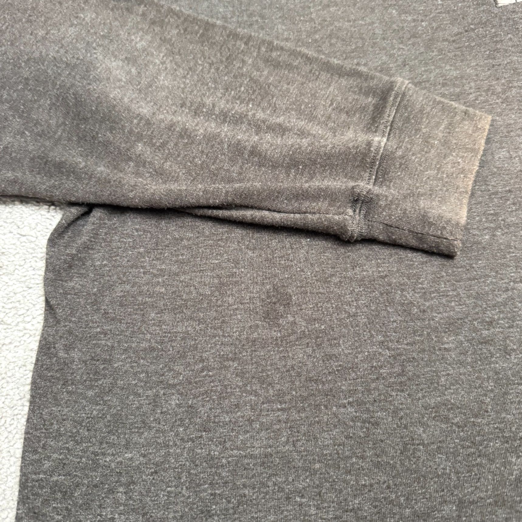 J Brand The Normal Brand 1/4 Zip Pullover Sweater Mens 2XL Dark Gray Stretch Casual Knit Long Sleeve Mock Neck Shirt Size US XXL / EU 58 / 5 - 5 Thumbnail