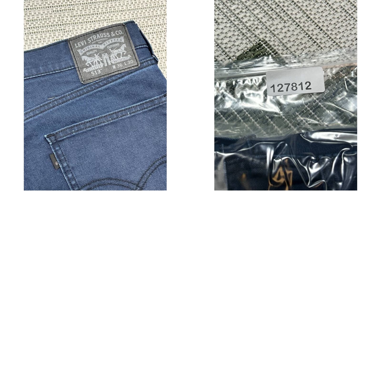 Levi's Levis 513 Jeans Mens 36 Blue Denim Indigo Wash Cotton Mid Rise 34x28 Regular Jeans Mens Blue Denim Indigo Wash 513 Levi's Size US 36 / EU 52 - 8 Thumbnail