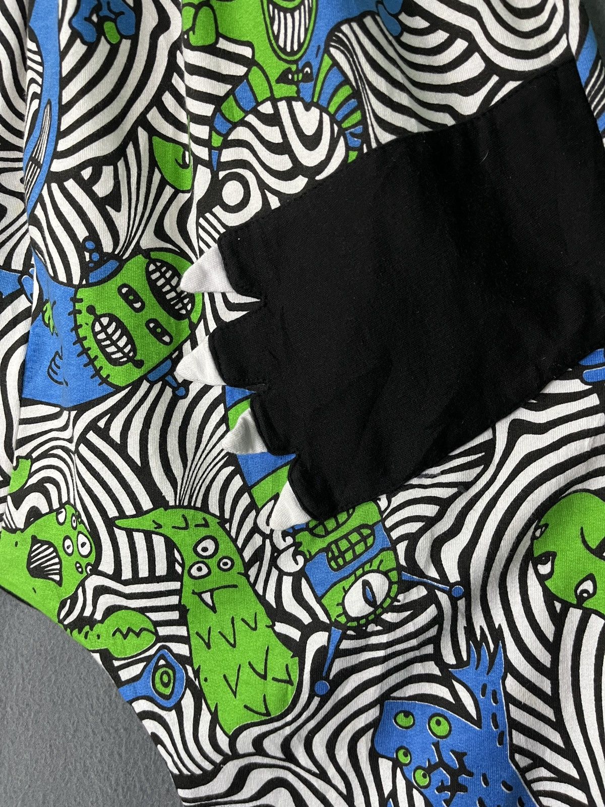 Japanese Brand Hiprocker Monster Alien All Over Print Drop Crotch Pants Size US 31 - 5 Thumbnail