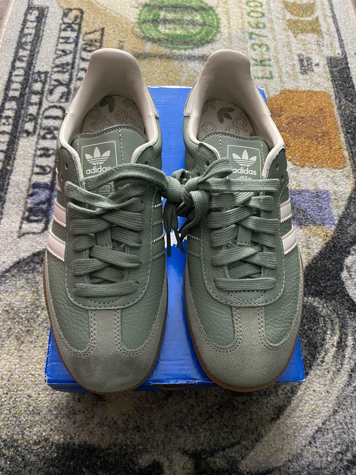 Adidas Adidas Samba OG Silver Green (5.5 Mens) Size US 6.5 / IT 36.5 - 4 Thumbnail