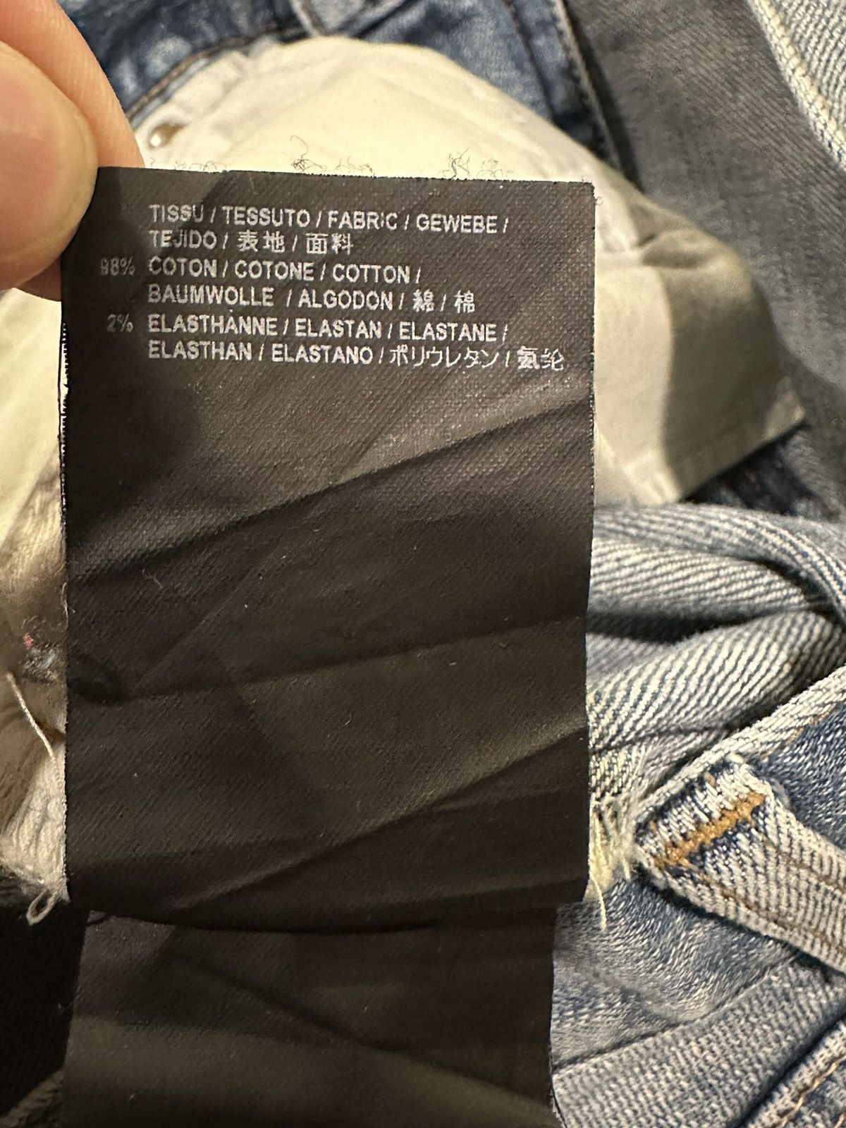 Hedi Slimane × Saint Laurent Paris Saint Laurent x Hedi SS16 Blue Wash Distressed D02 Denim Size US 33 - 14 Thumbnail