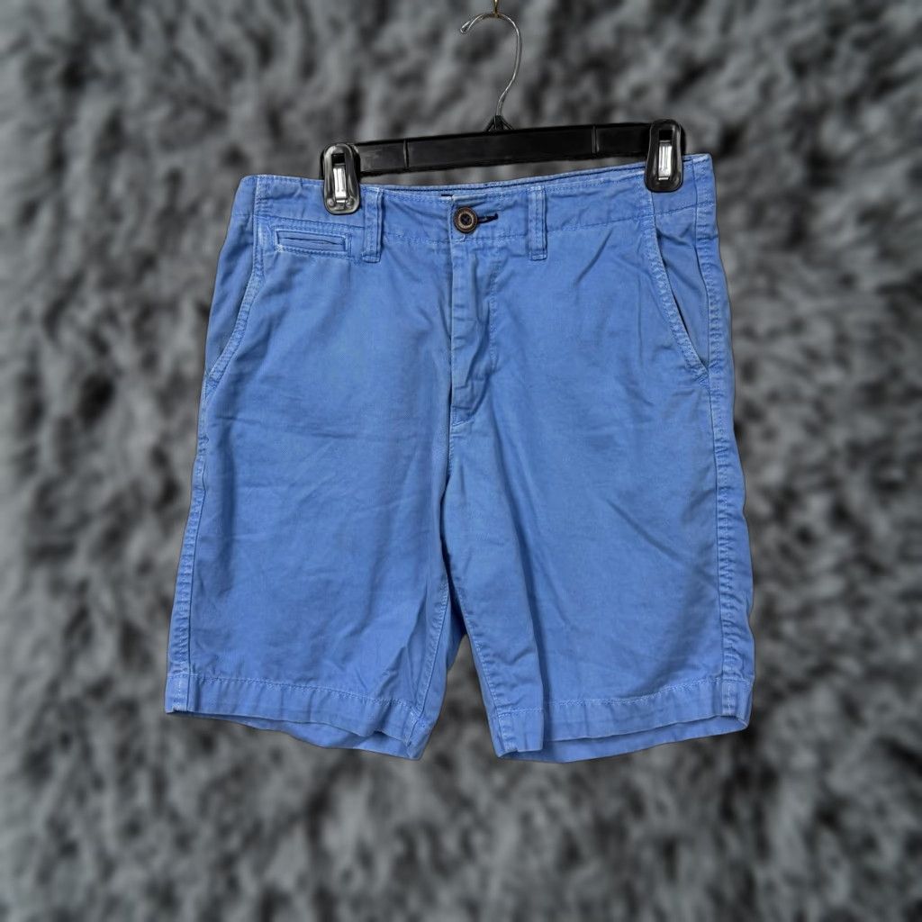 American Eagle Outfitters American Eagle Outfitters Chino Shorts Mens 28 Blue Summer Cotton Beach Preppy 8in Inseam Flat Front Pockets Logo 100% Cotton Size US 28 / EU 44 - 1 Thumbnail