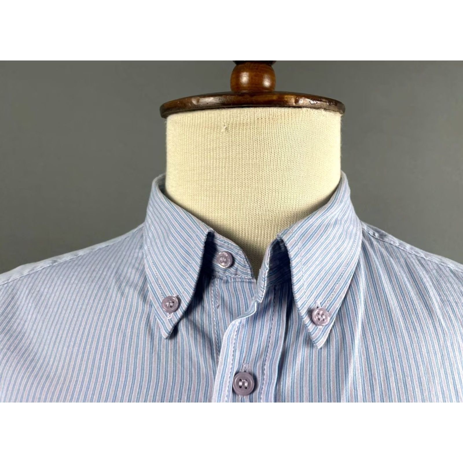 Diesel Diesel Mens Button-Down Shirt 2XL Blue Plaid Stretch Short Sleeve Outdoor Casual Business Formal Shirt Size US XXL / EU 58 / 5 - 4 Thumbnail