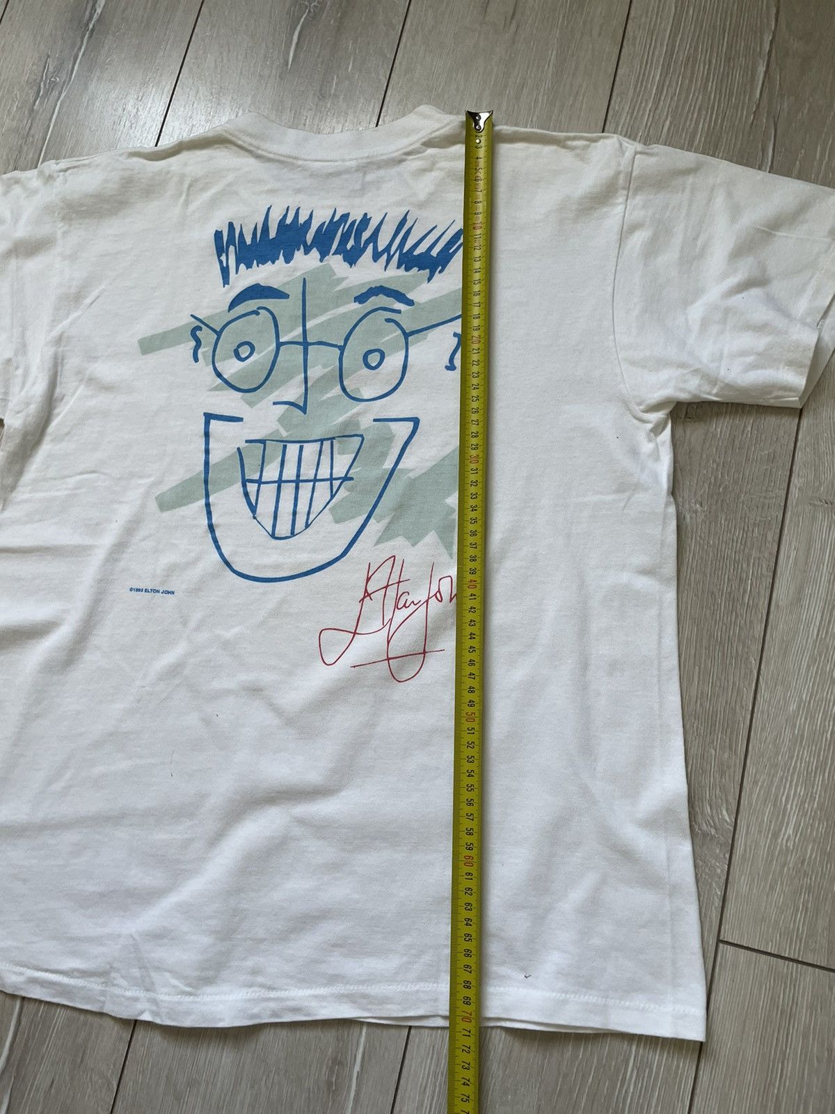 Hard Rock Cafe × Vintage Vintage Hard Rock Cafe Signature Series 1993 Elton John Face Size US L / EU 52-54 / 3 - 10 Thumbnail
