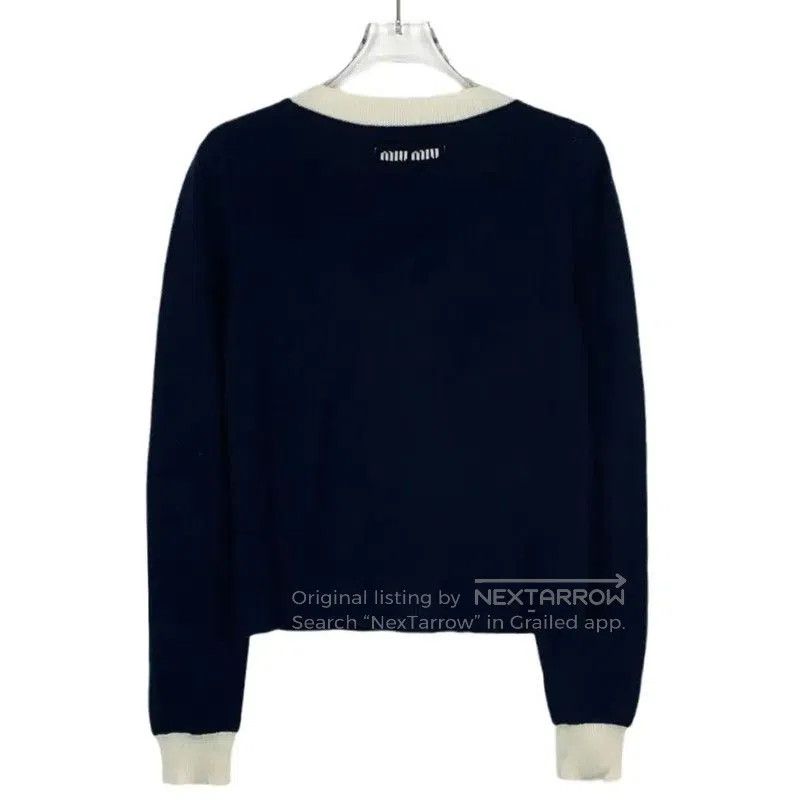 Miu Miu Miu Miu Blue Cashmere Women's Jacket . Size M / US 6-8 / IT 42-44 - 2 Thumbnail