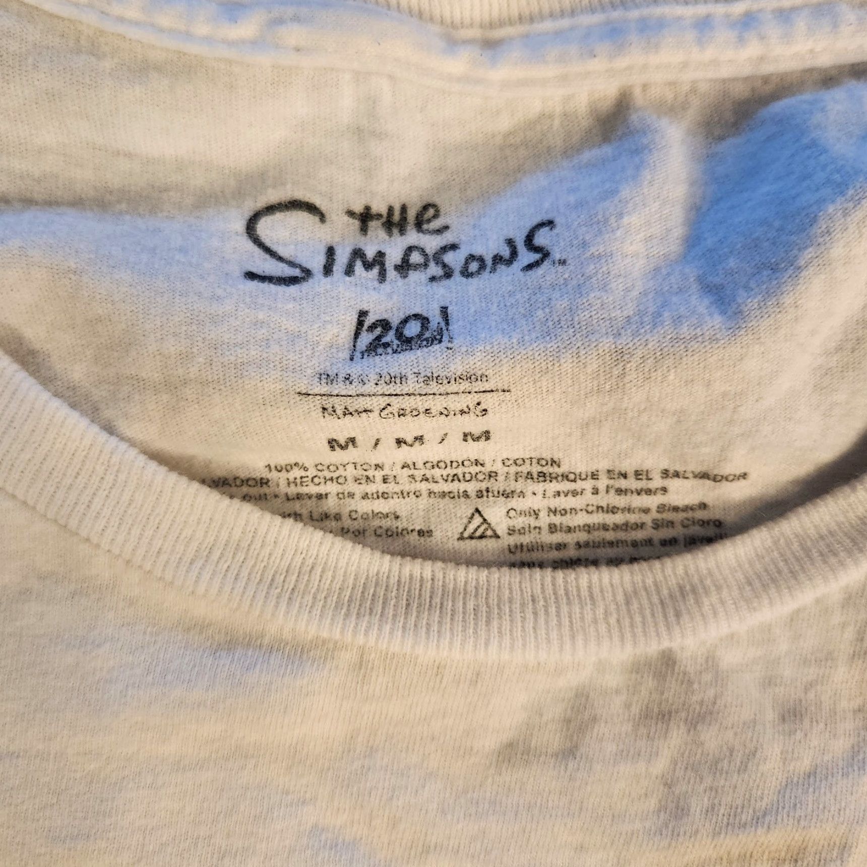 Vintage The Simpsons T Shirt Tee Mens Medium Full Cast Couch Double-Sided Graphic White Shirt Mens M Graphic Tee Size US M / EU 48-50 / 2 - 5 Thumbnail