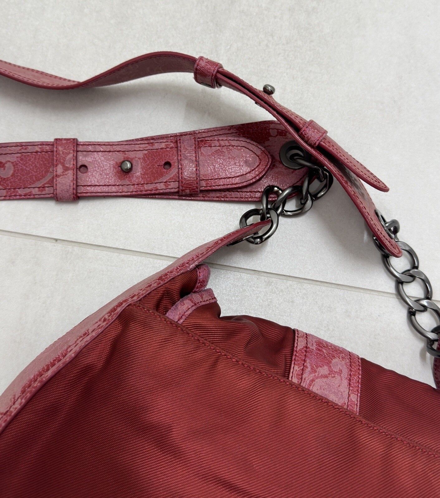 Kenzo DDP Rare Kenzo Vintahe Messenger Red Nylon Crossbody Bag Size ONE SIZE - 12 Thumbnail