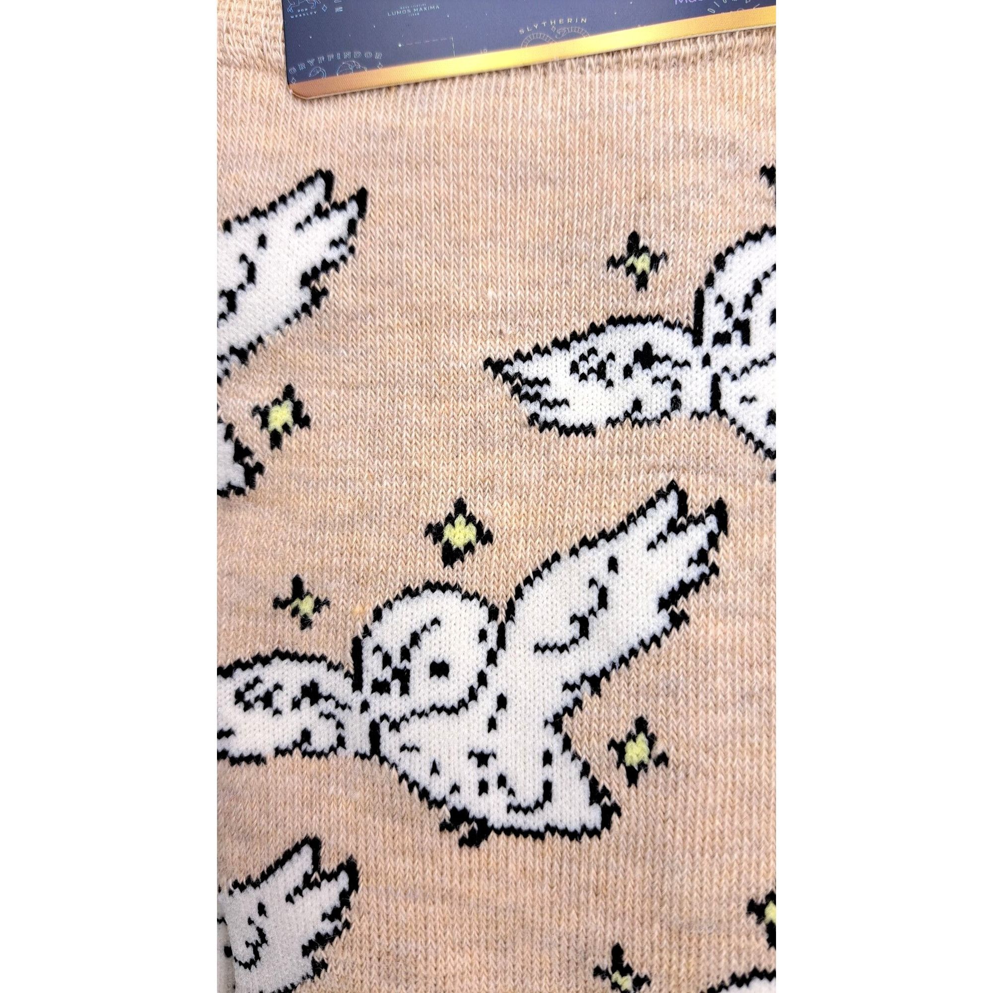 Warner Bros Harry Potter Socks 2 Pairs Hedwig Broomstick Wizard Hogwarts Size ONE SIZE - 3 Thumbnail