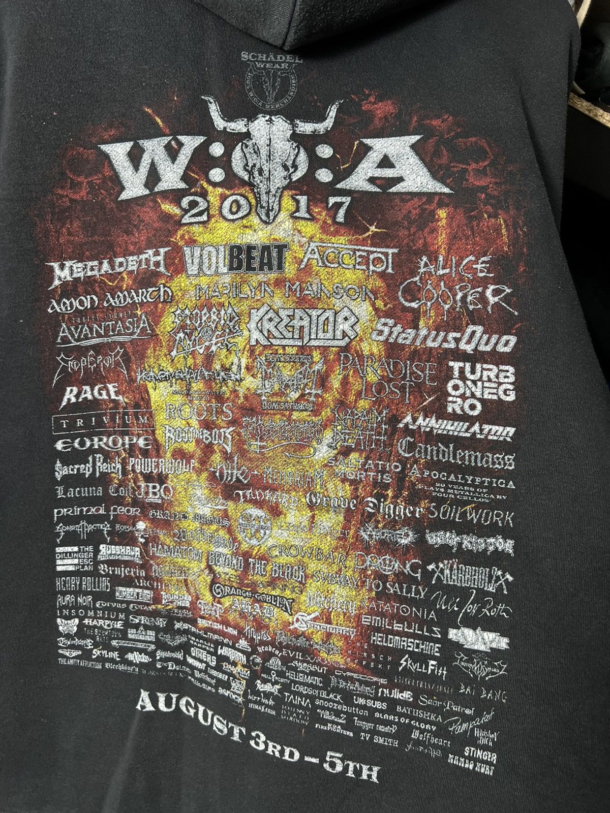 Band Tees Wacken Open Air 2017 Zip Hoodie Band Merch Size US L / EU 52-54 / 3 - 9 Thumbnail