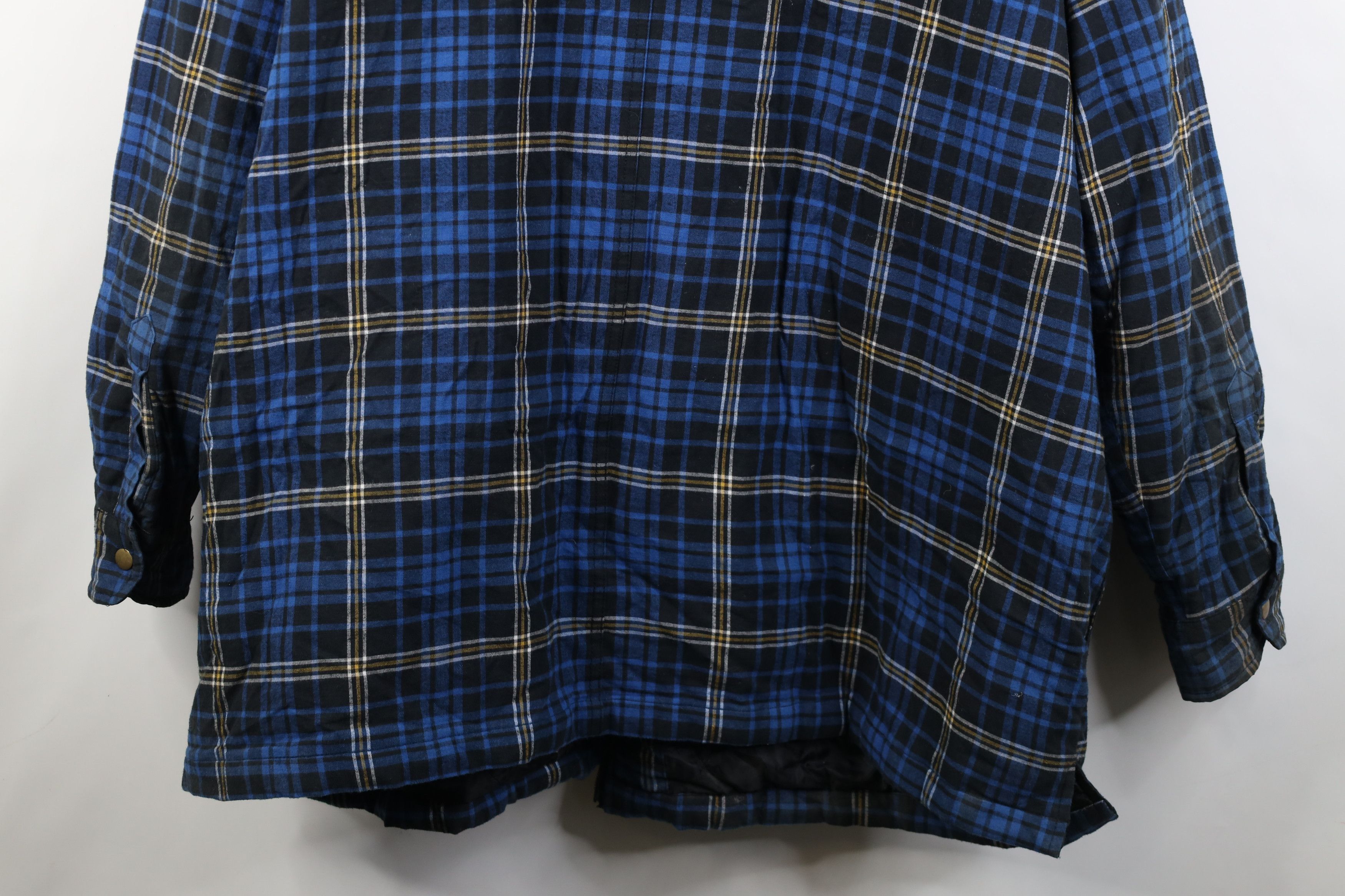 Vintage AS IS Vintage 90s Streetwear Lined Flannel Shirt Jacket Size US XXL / EU 58 / 5 - 14 Thumbnail