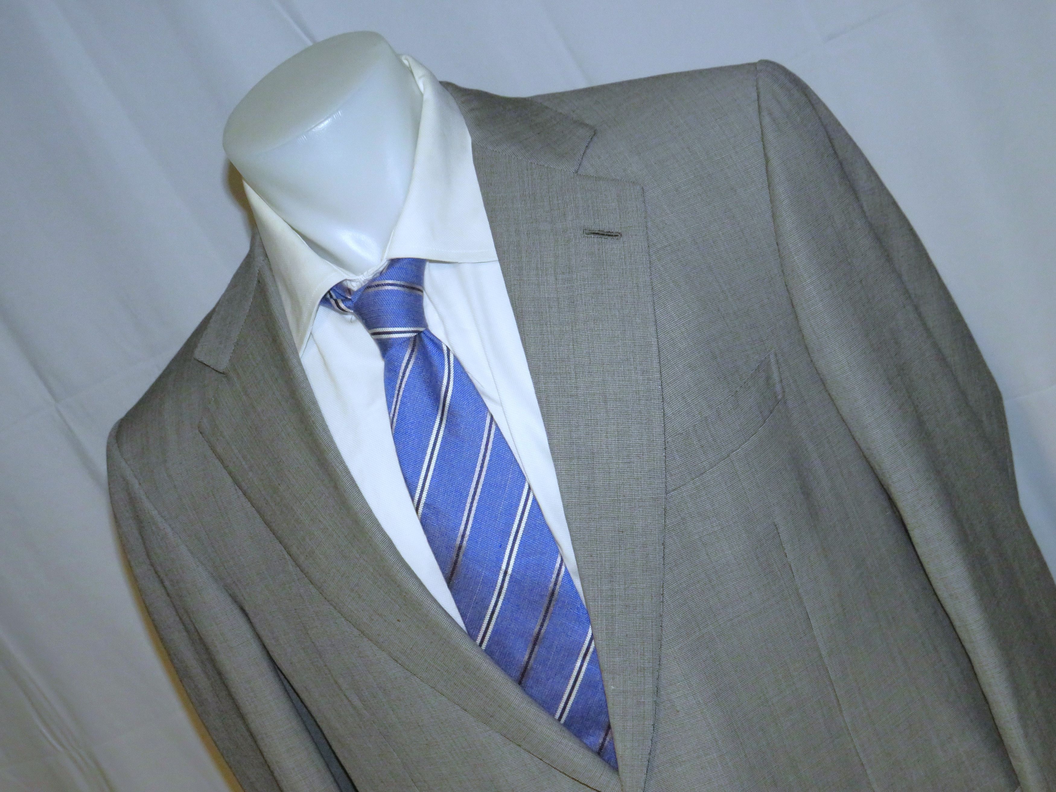 Brioni Nomentano Gray Nailshead Super 180 Two Button Sport Coat 44L Size 44L - 4 Thumbnail