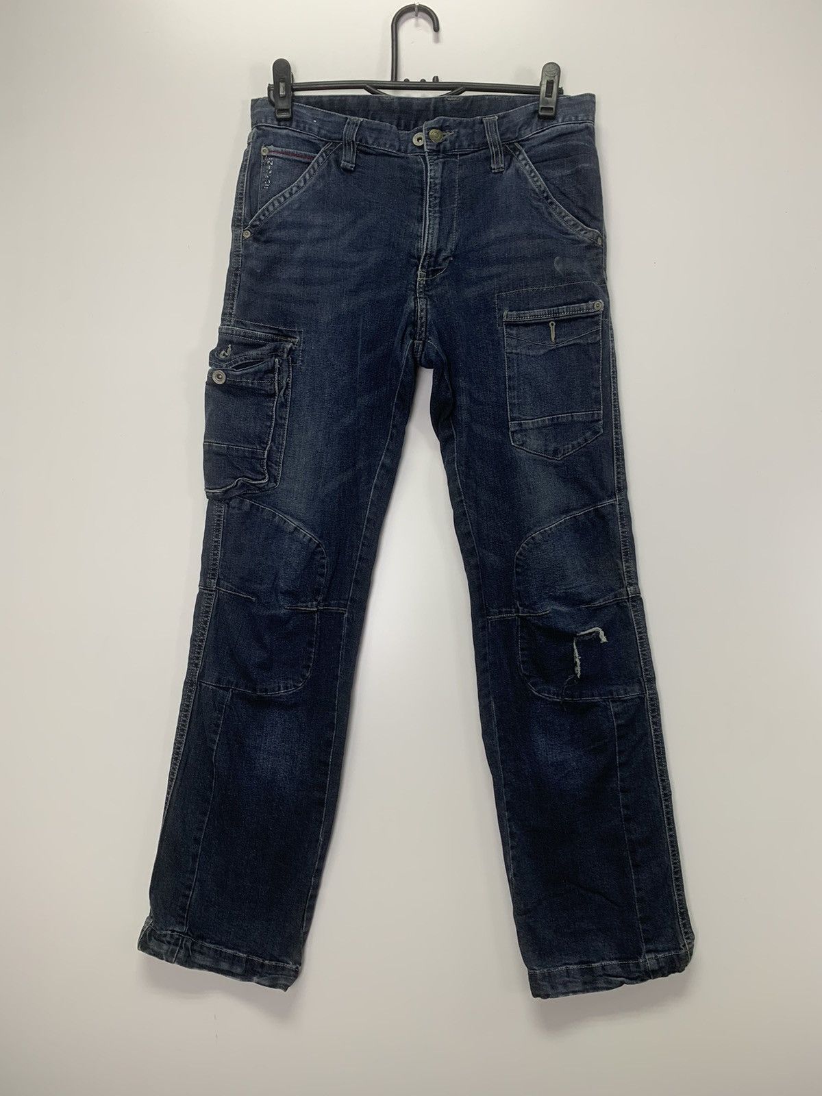 Japanese Brand × Vintage Vintage Cargo denim pant Size US 30 / EU 46 - 1 Thumbnail