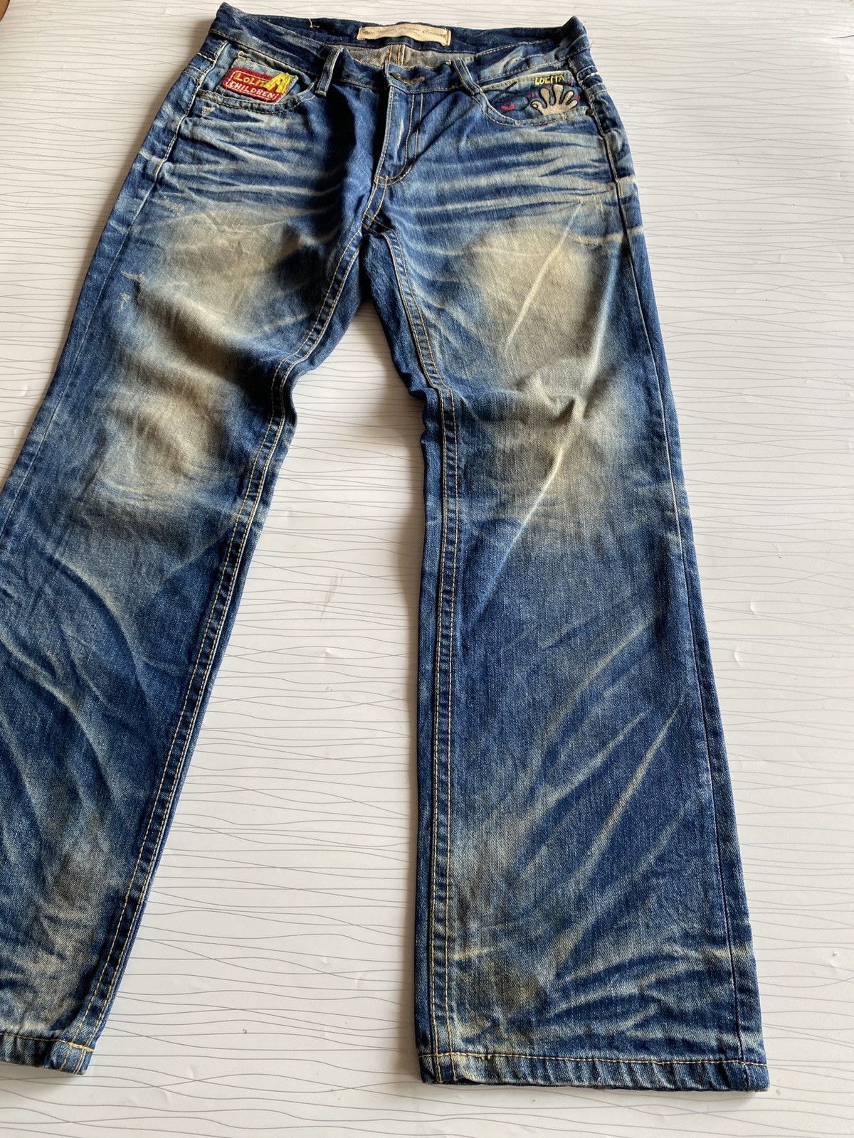 Lolita Jeans Rare Yoshitomo Nara X Lolita Jeans Children Play Size US 34 / EU 50 - 9 Thumbnail