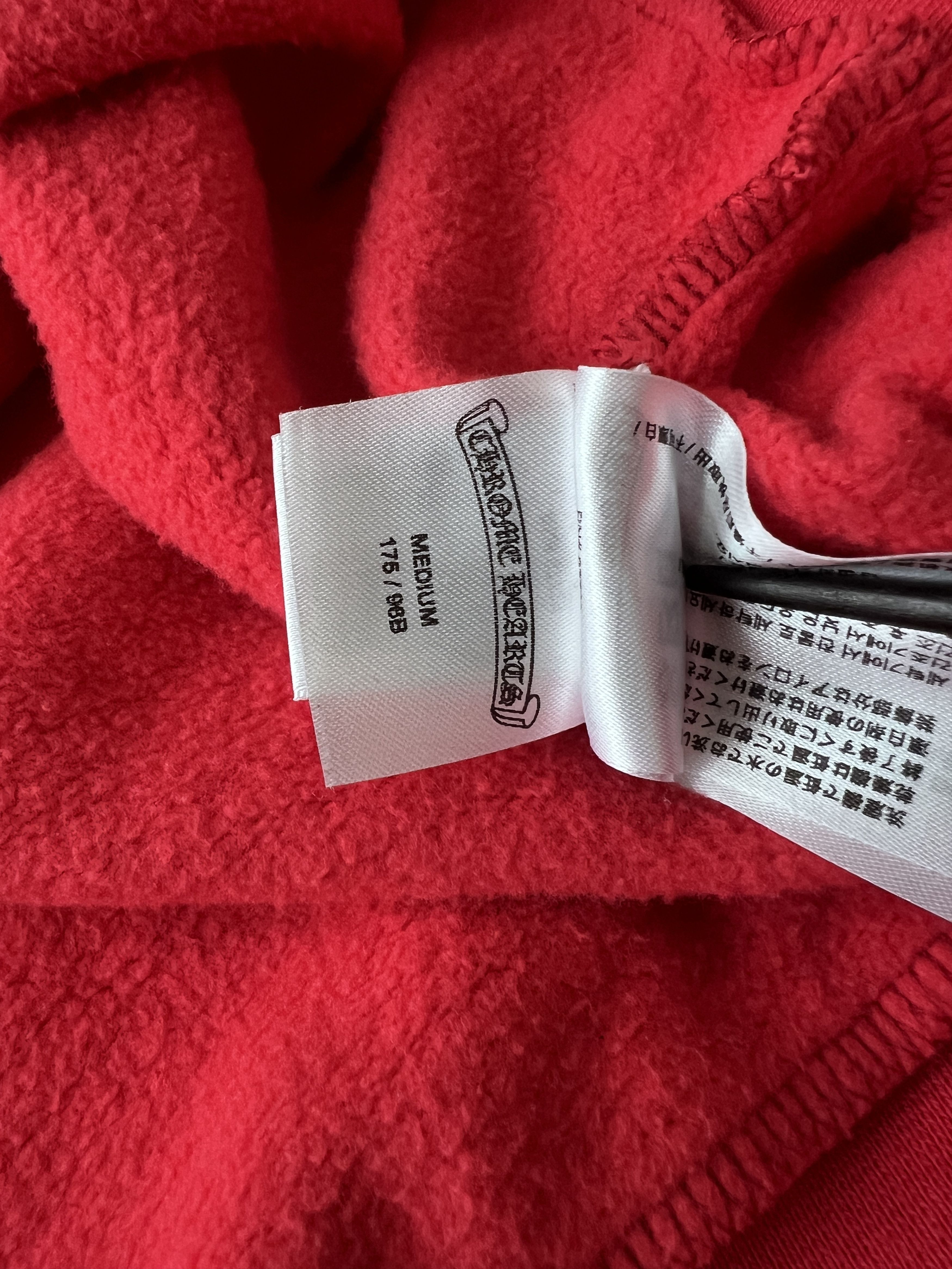 Chrome Hearts Chrome Hearts Scroll Logo Hoodie Red Size US M / EU 48-50 / 2 - 6 Thumbnail