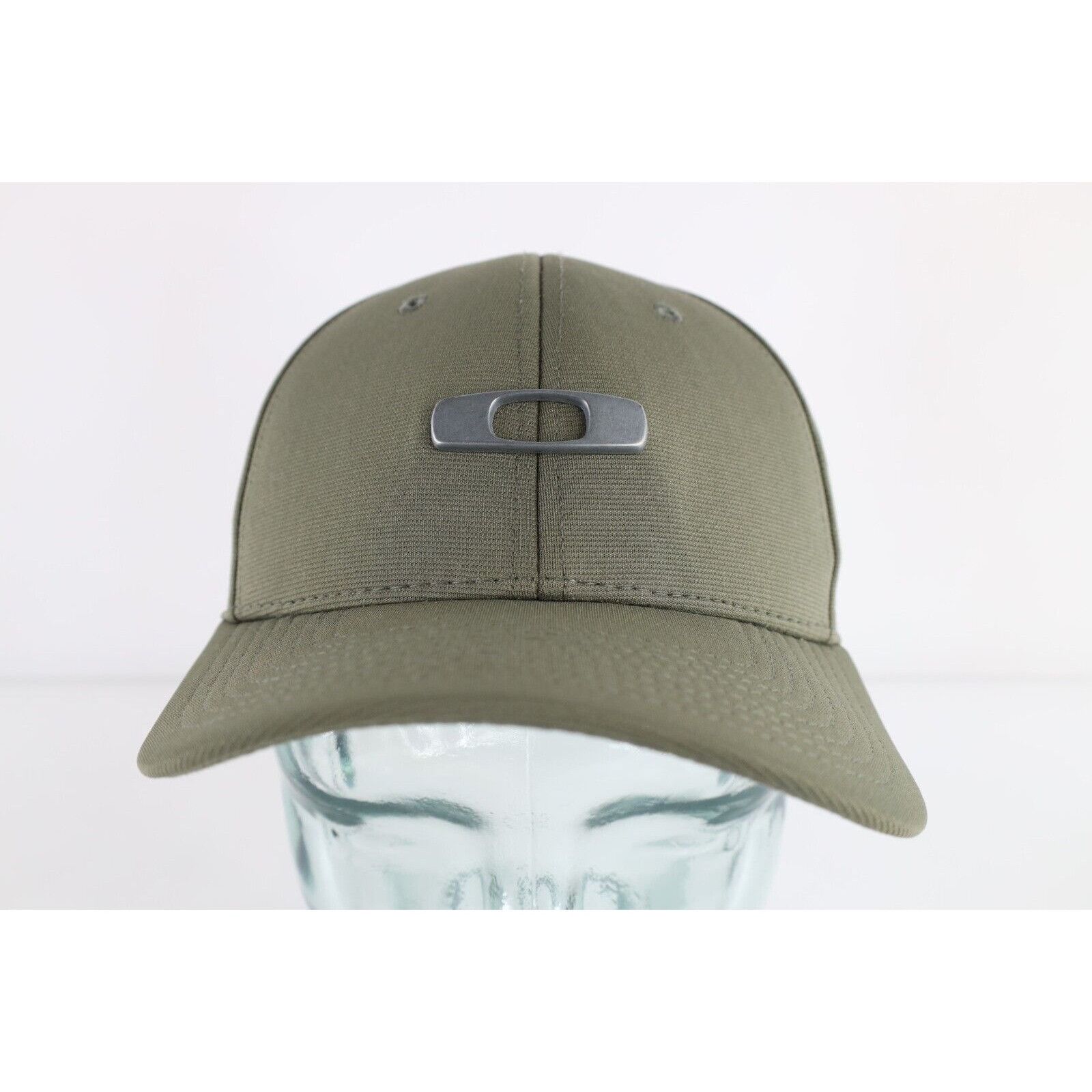 Oakley × Vintage Vintage Oakley Spell Out Metal O Logo Stretch Fitted Hat Cap Size ONE SIZE - 1 Thumbnail