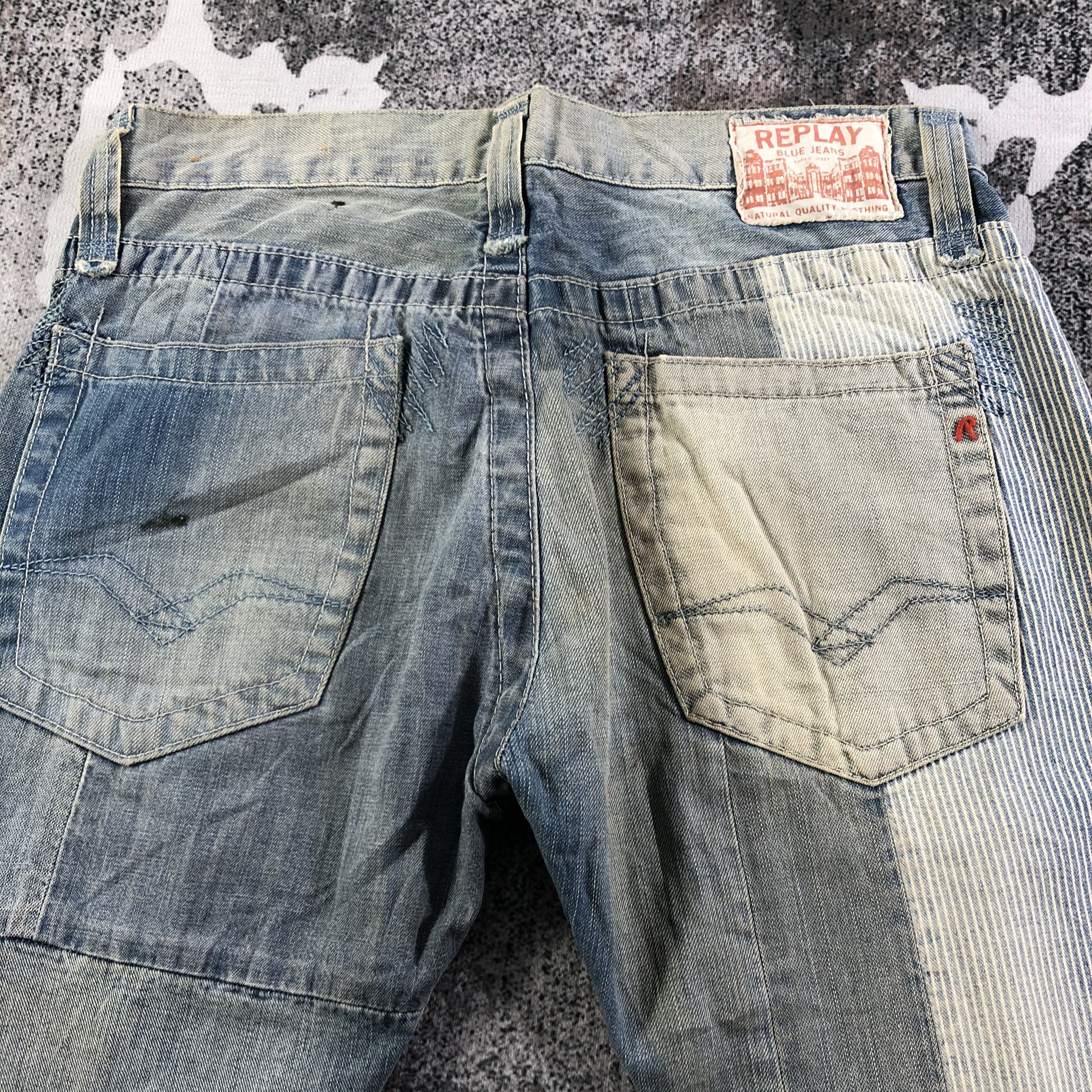 Replay Replay Jeans Patchwork Denim KJ2112 Size US 31 - 4 Thumbnail