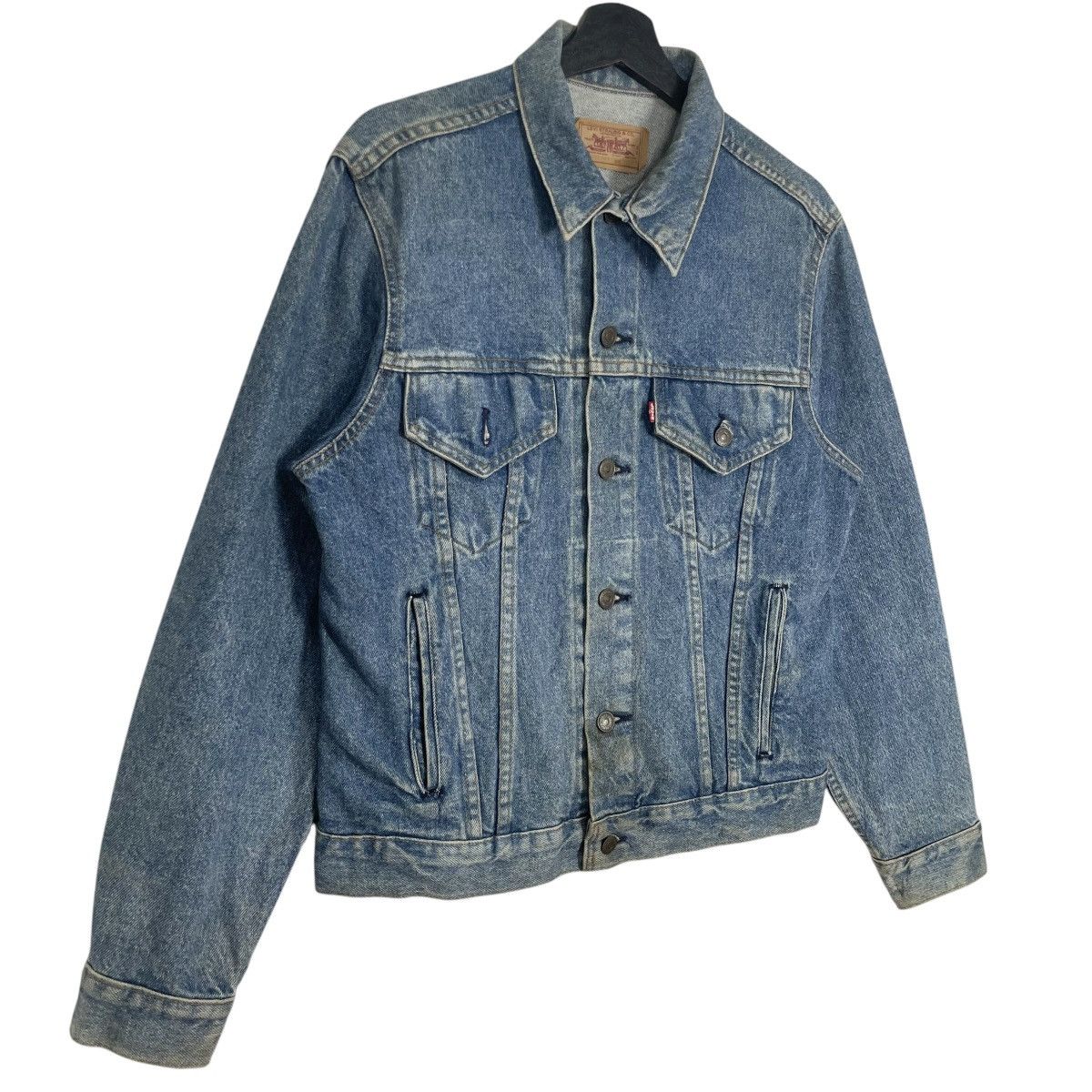 Levi's Vintage 90s Levis Denim Jacket Trucker Jacket Up Levis Brand Size S / US 4 / IT 40 - 2 Thumbnail