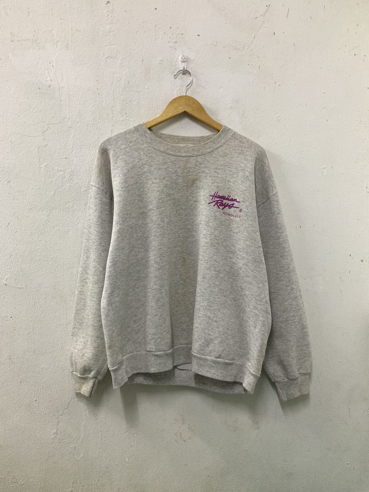 Vintage Sweatshirt Hawaiian Rays Im A Lover Not A Fighter Size US L / EU 52-54 / 3 - 1 Thumbnail
