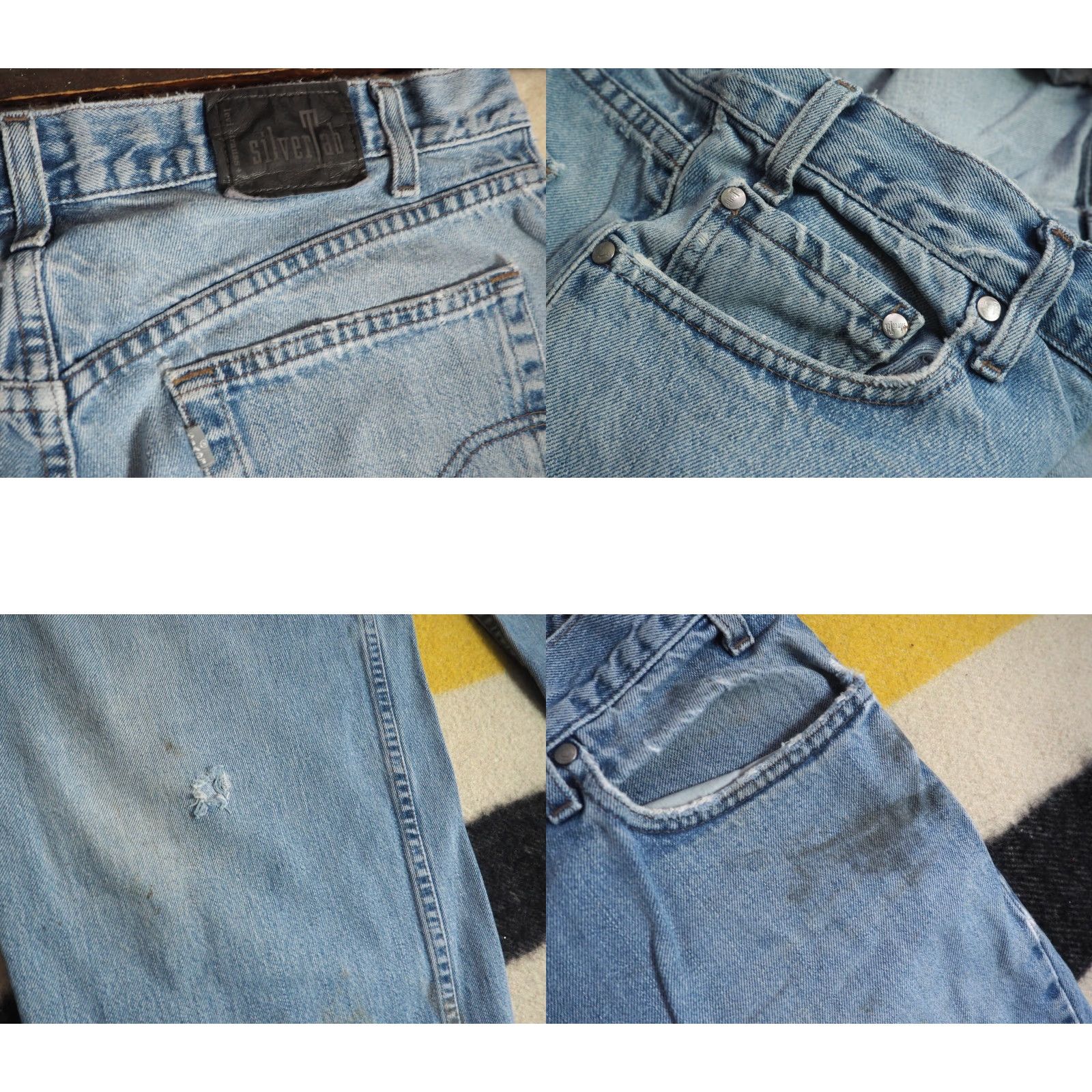 Levi's VTG Levi's Silvertab Jeans 36x32 Blue Denim Mens Baggy Grunge 90s 2000s Denim Pants Casual Size US 36 / EU 52 - 8 Thumbnail