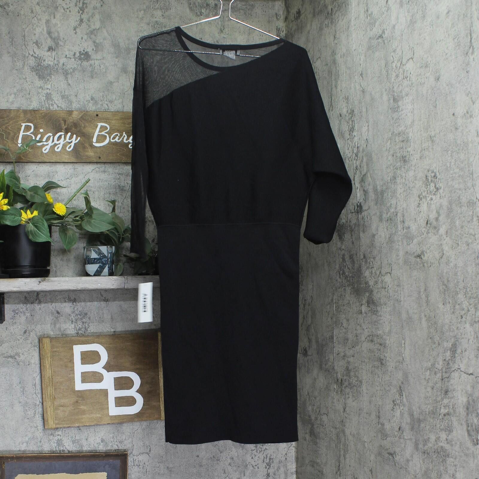 DKNY Nwt Dkny Womens Sweater Mesh Sleeve Dress Dd4hnc35 Black M Size M / US 6-8 / IT 42-44 - 2 Thumbnail