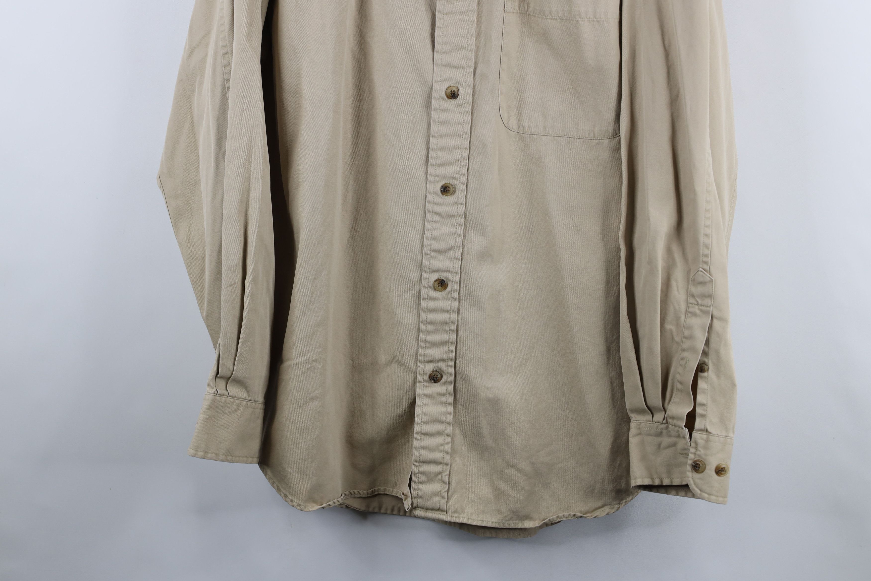 Banana Republic × Vintage Vintage 90s Banana Republic Heavy Cotton Button Down Shirt Size US L / EU 52-54 / 3 - 3 Thumbnail