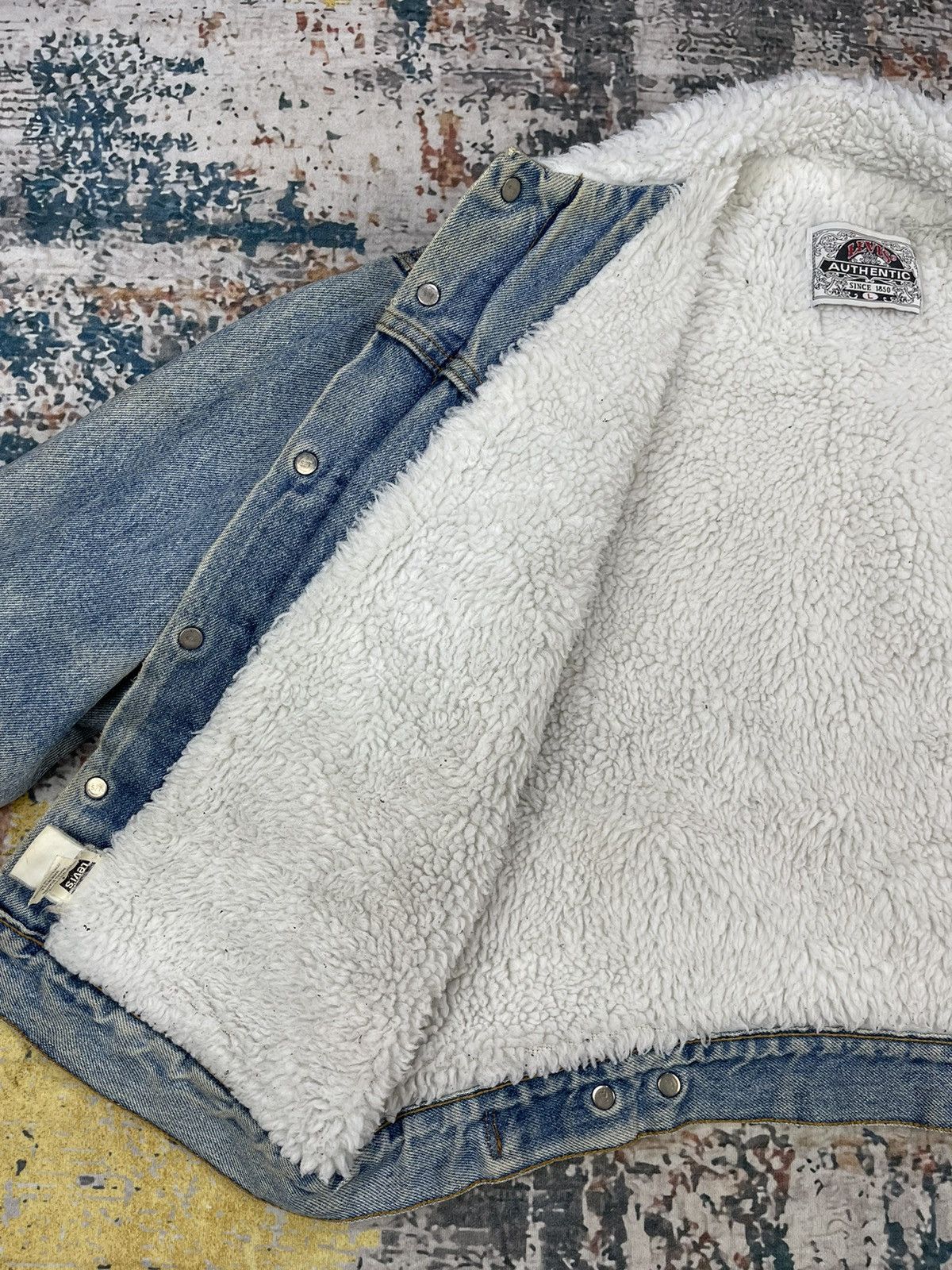 Levi's Vtg Levis Sherpa Lining Denim Trucker Jackets Size US L / EU 52-54 / 3 - 11 Thumbnail