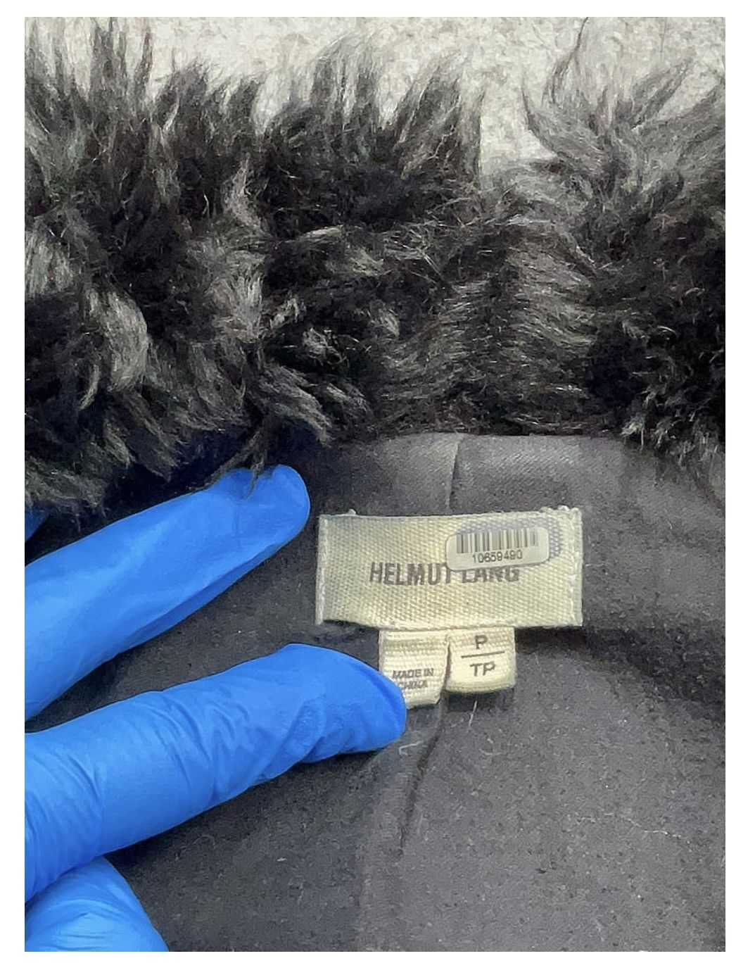 Helmut Lang HELMUT LANG Fur Combo Wool Blend Jacket in Black Size S / US 4 / IT 40 - 8 Thumbnail