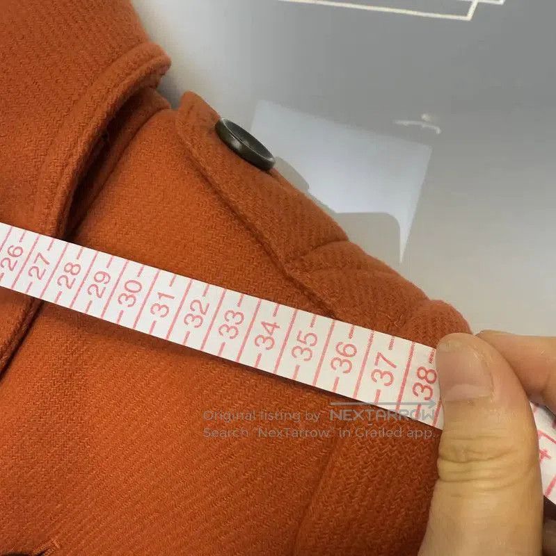 Burberry Burberry Orange Cotton Long Coat for Women. Size S / US 4 / IT 40 - 7 Thumbnail