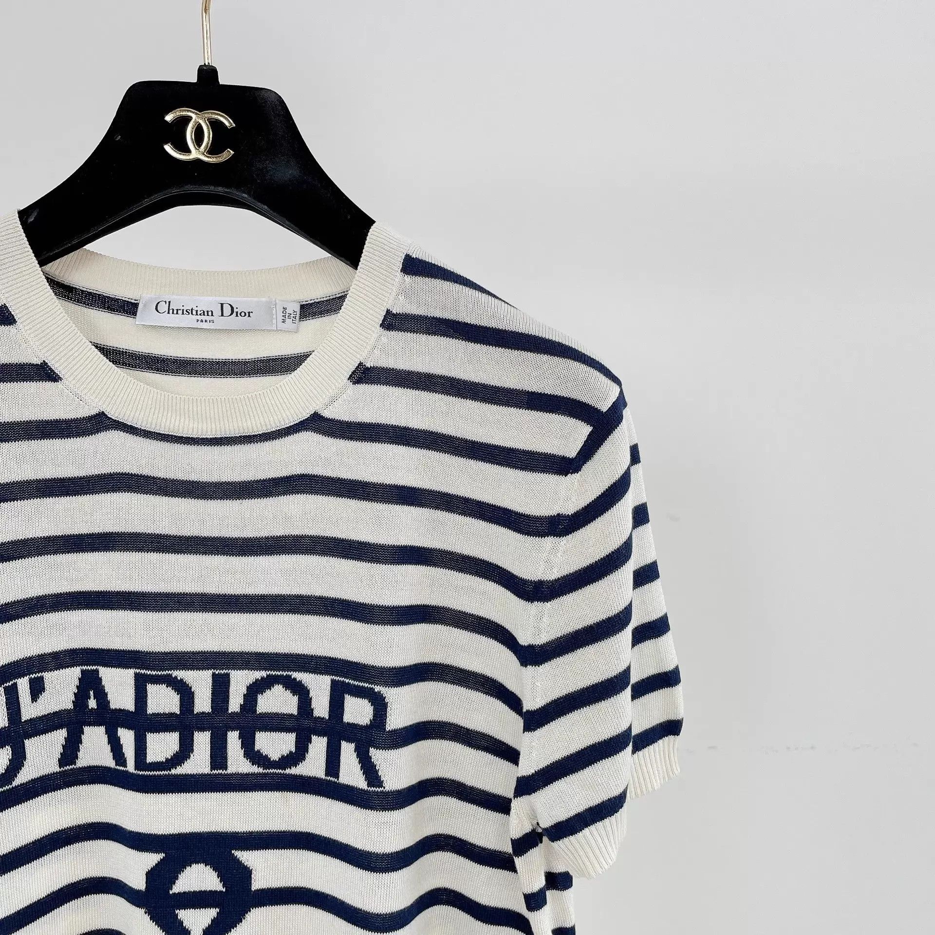 Dior Dior striped knit short-sleeve F38 Size S / US 4 / IT 40 - 3 Thumbnail
