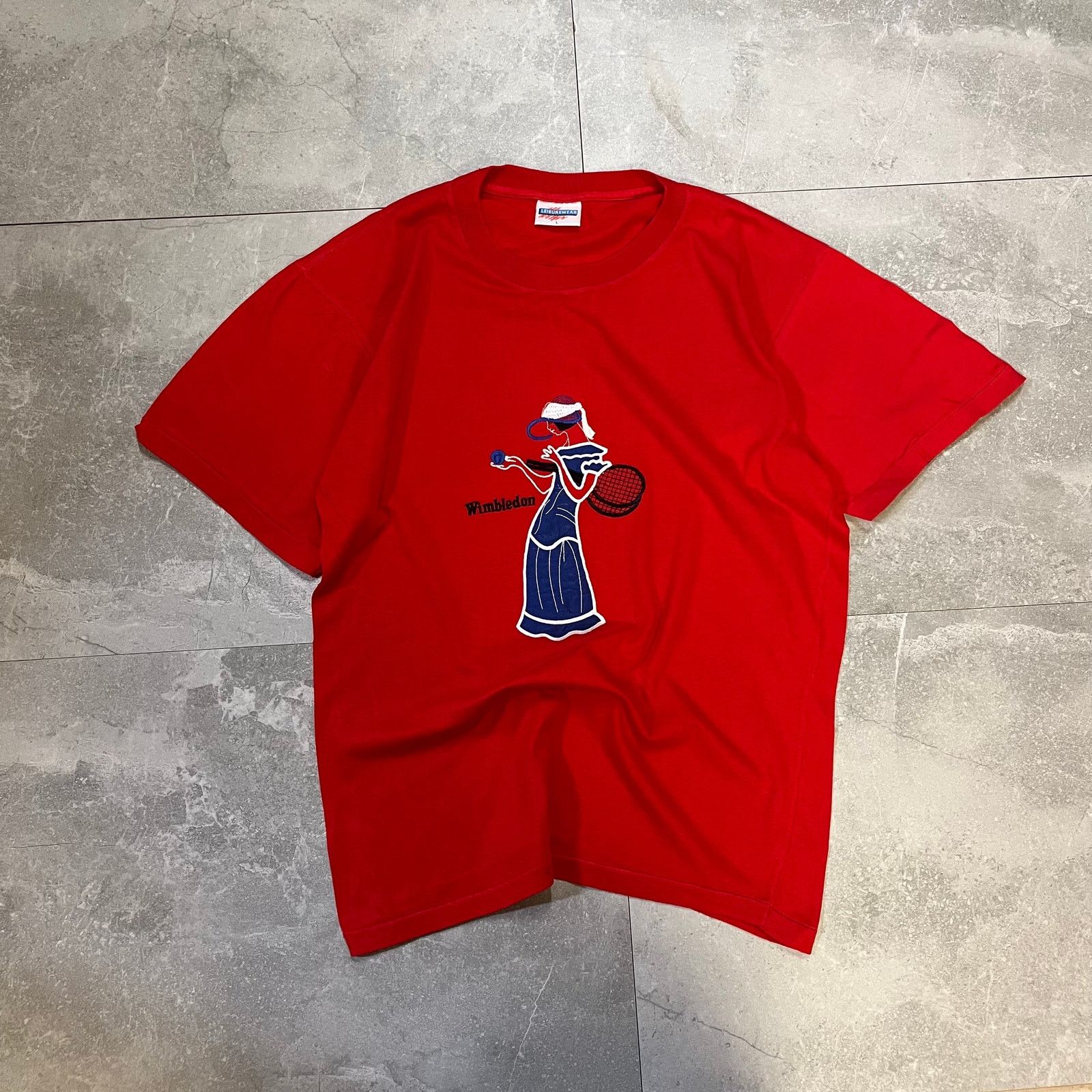 JNCO Vintage single stitch Wimbledon Embroidered T-Shirt – Large Size US L / EU 52-54 / 3 - 1 Thumbnail