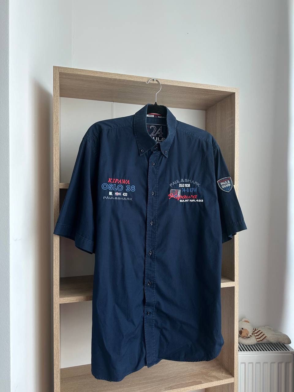 Paul & Shark × Vintage Vintage Paul Shark Kipawa Collection Excellent Blue Shirt Size US L / EU 52-54 / 3 - 6 Thumbnail