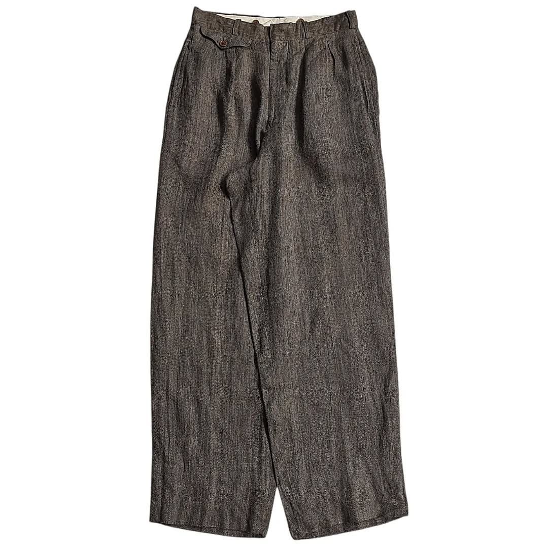 Giorgio Armani Vintage Men's Bigi Hemp Baggy Wide Trousers Size US 28 / EU 44 - 1 Thumbnail
