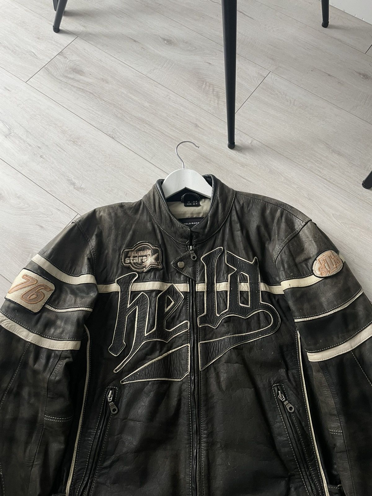 Vintage Vintage Held 77 Motor Biker 90’s Leather Brown Jacket RARE Size US M / EU 48-50 / 2 - 5 Thumbnail