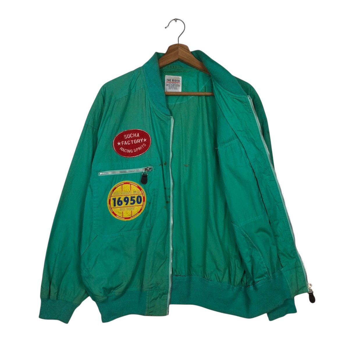 Japanese Brand 📌Vintage Bomber Jacket The Rider Kadoya Big Logo Size US L / EU 52-54 / 3 - 11 Thumbnail