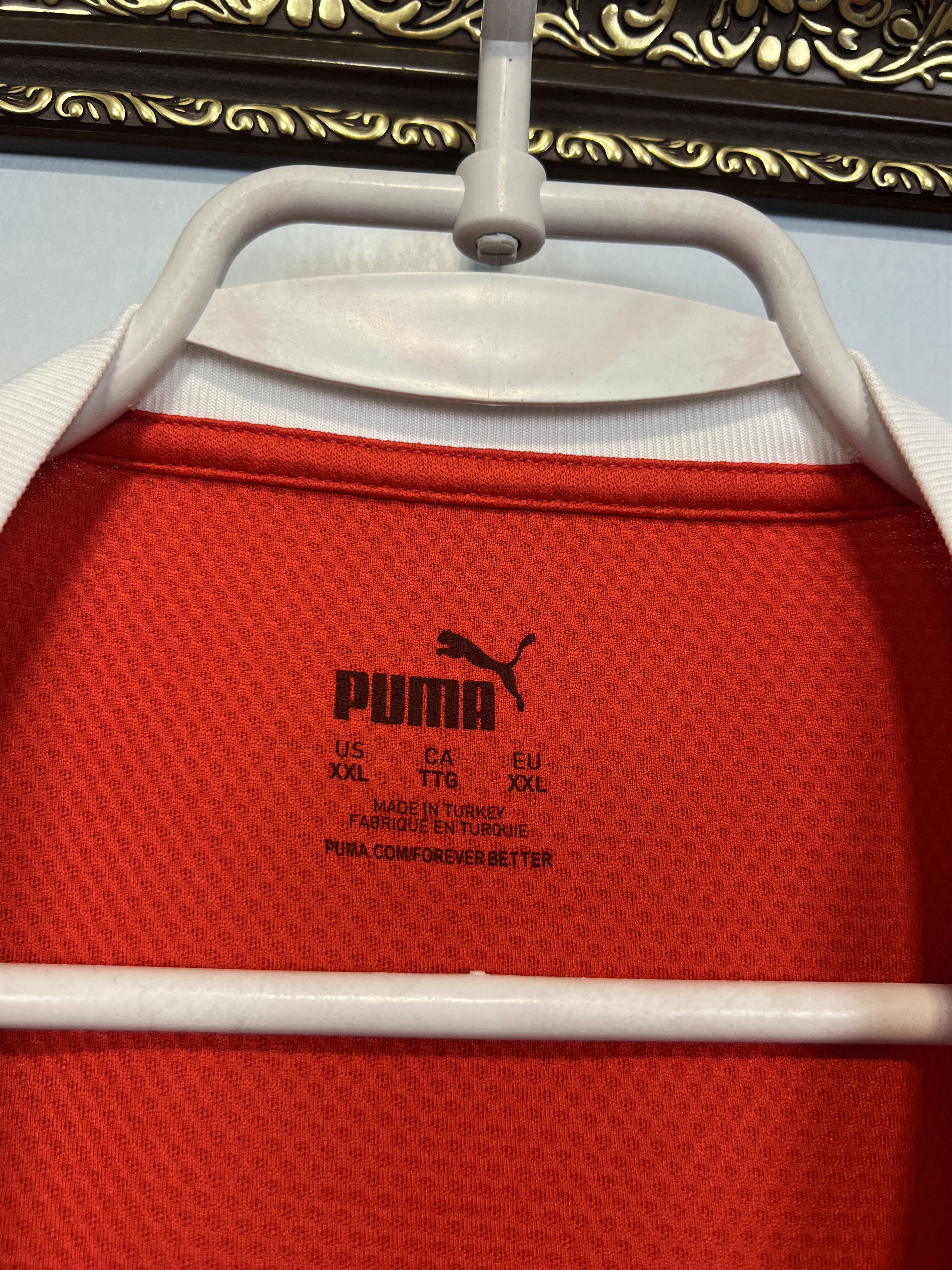 Puma Puma Denmark Handball Red Shirt Sport Trikot Jersey Athletic Size US XXL / EU 58 / 5 - 6 Thumbnail